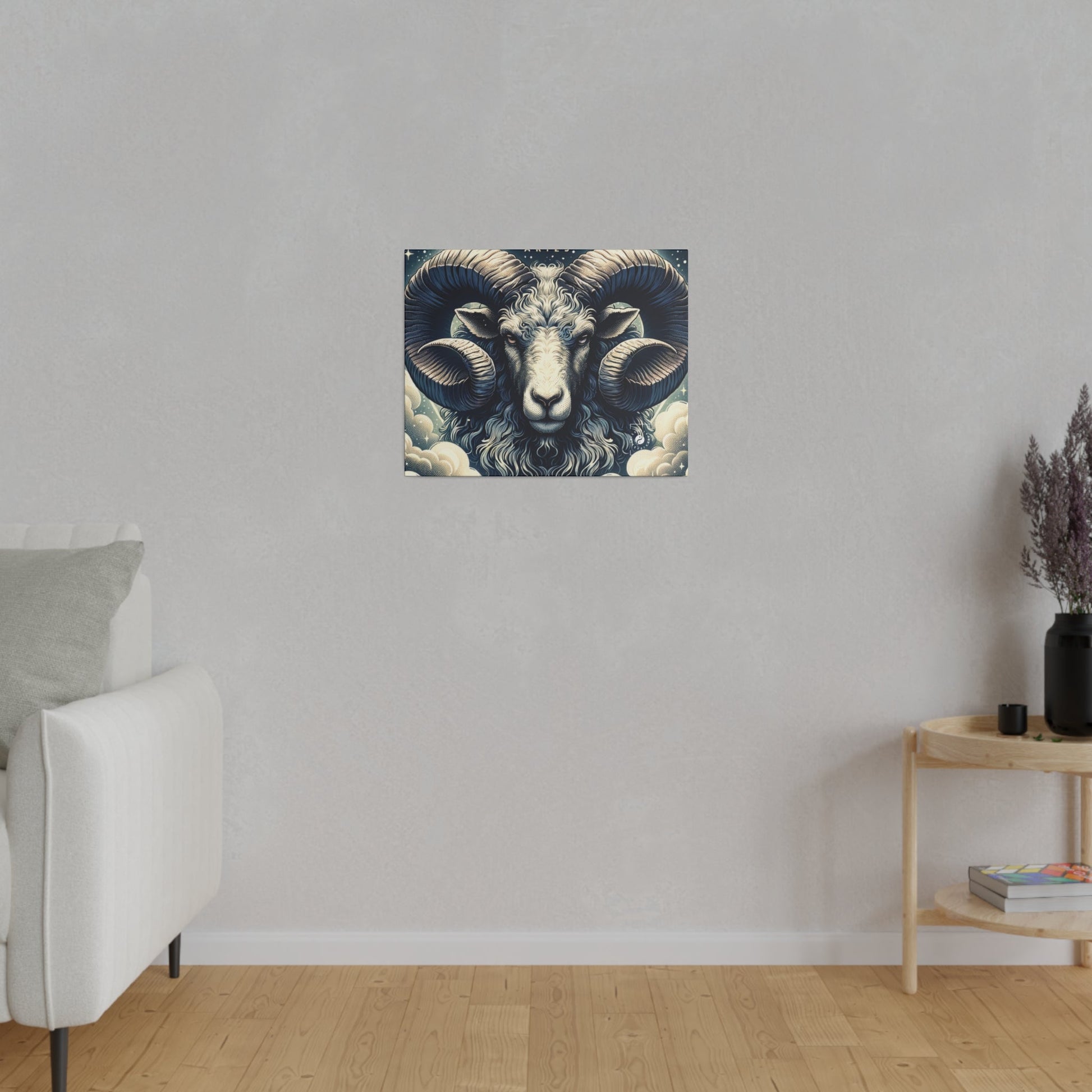 "Celestial Ram Ascendant" - Art Print Canvas - iSquaredYoga