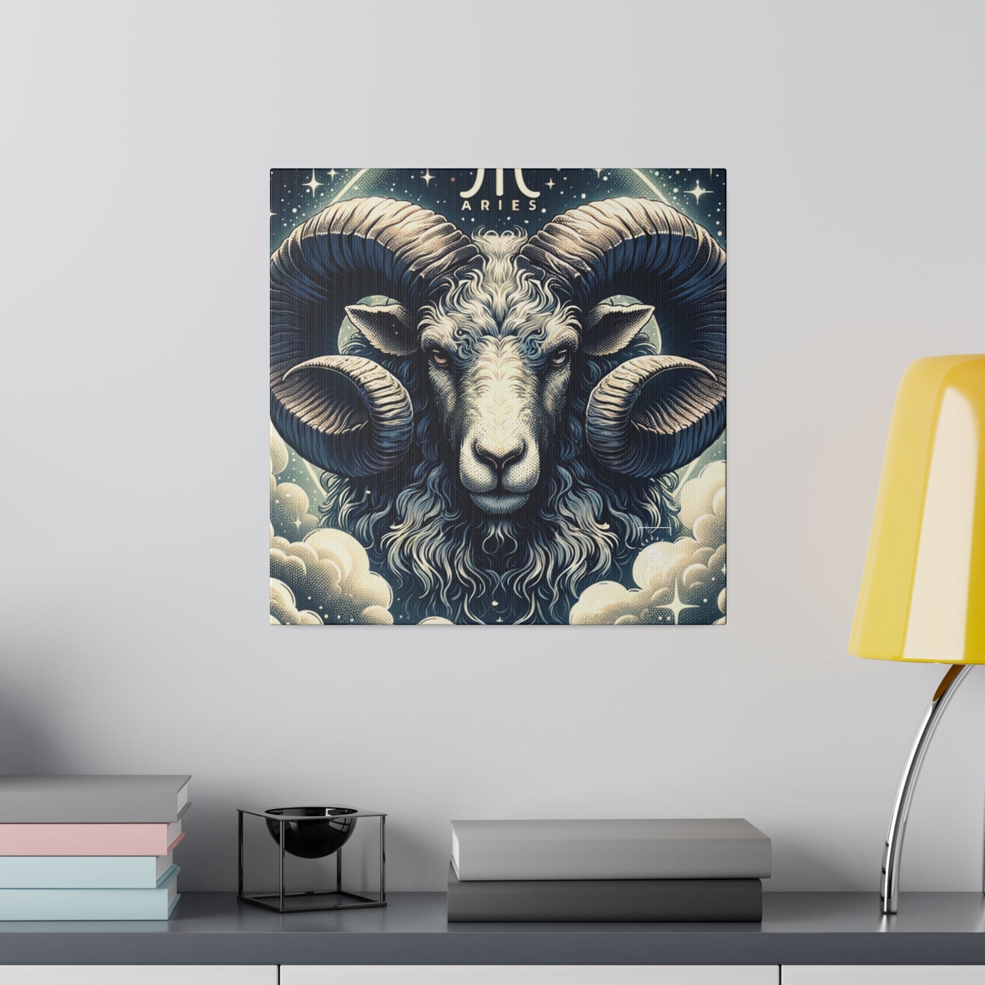 "Celestial Ram Ascendant" - Art Print Canvas - iSquaredYoga