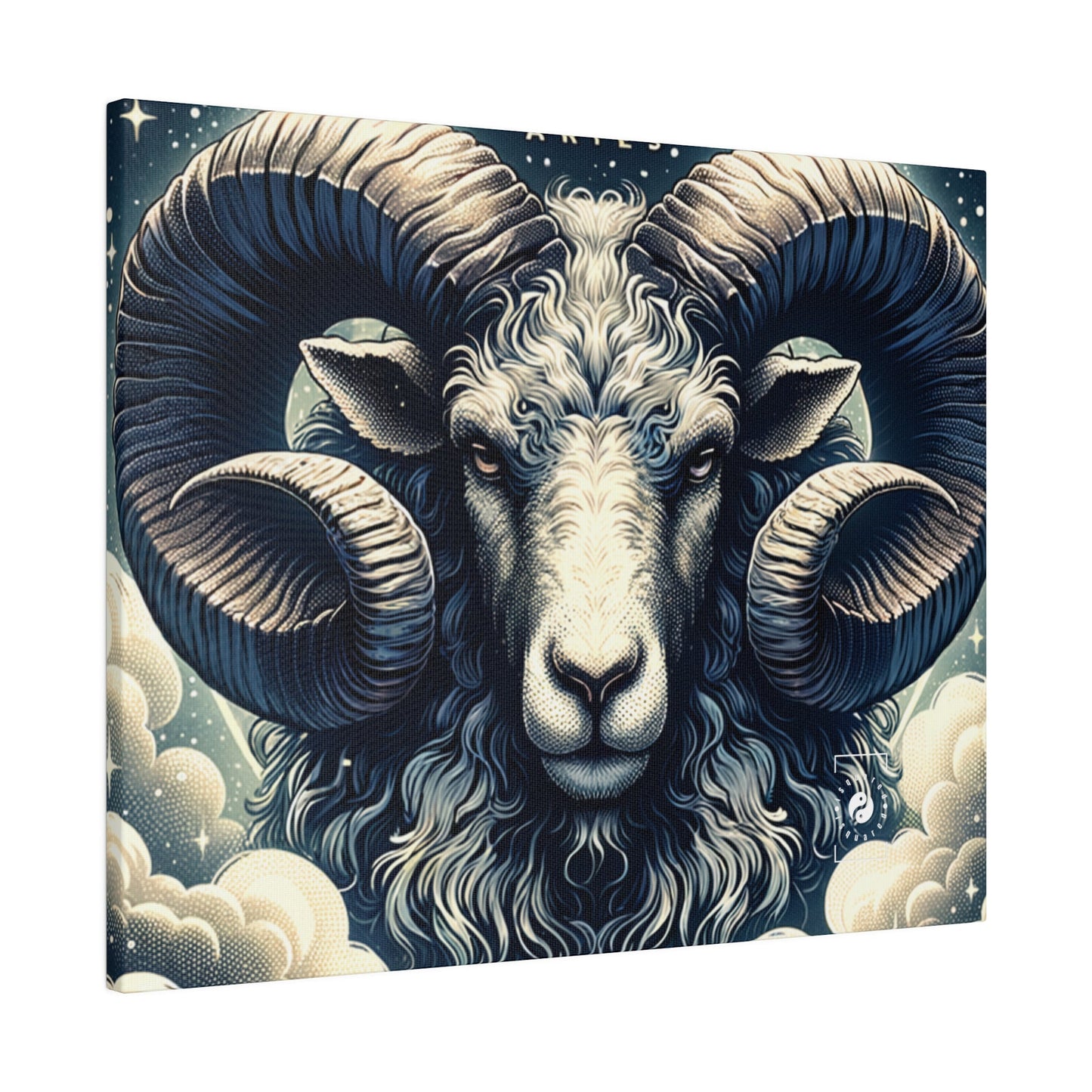 "Celestial Ram Ascendant" - Art Print Canvas - iSquaredYoga