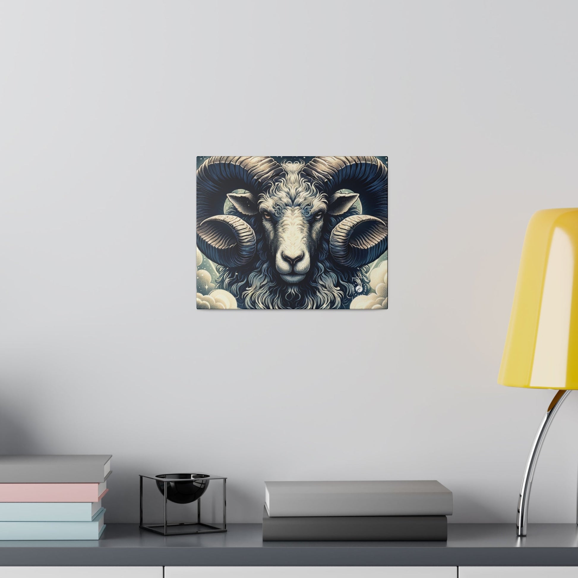 "Celestial Ram Ascendant" - Art Print Canvas - iSquaredYoga