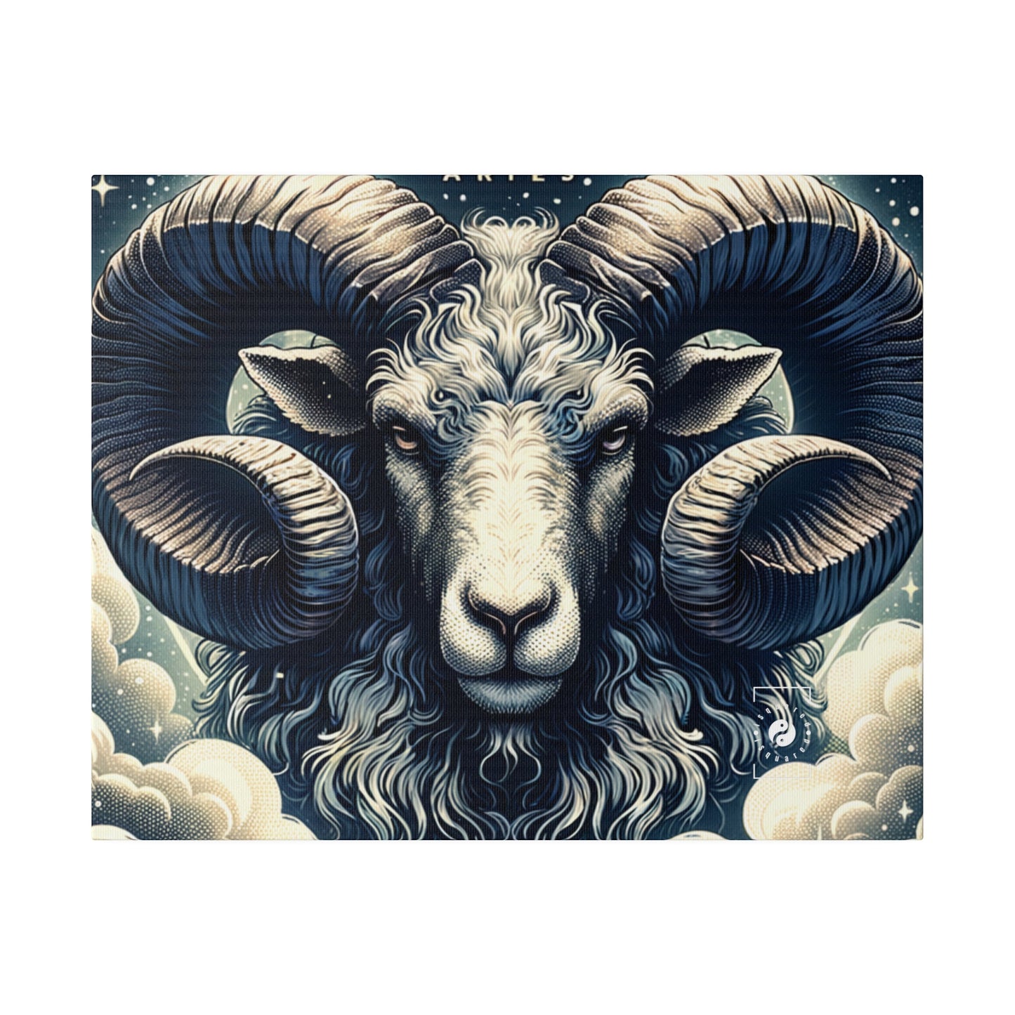 "Celestial Ram Ascendant" - Art Print Canvas - iSquaredYoga