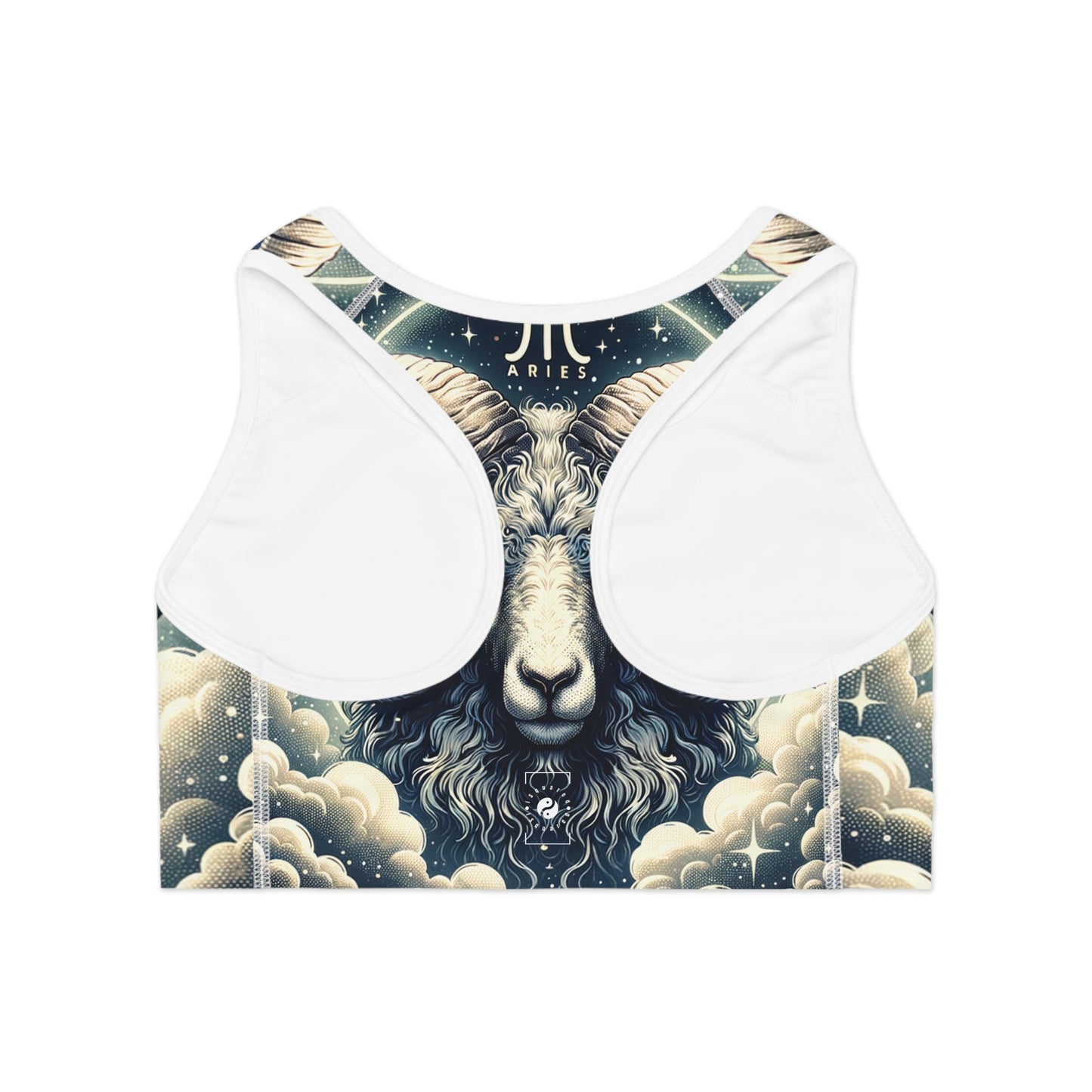 "Celestial Ram Ascendant" - High Performance Sports Bra - iSquaredYoga