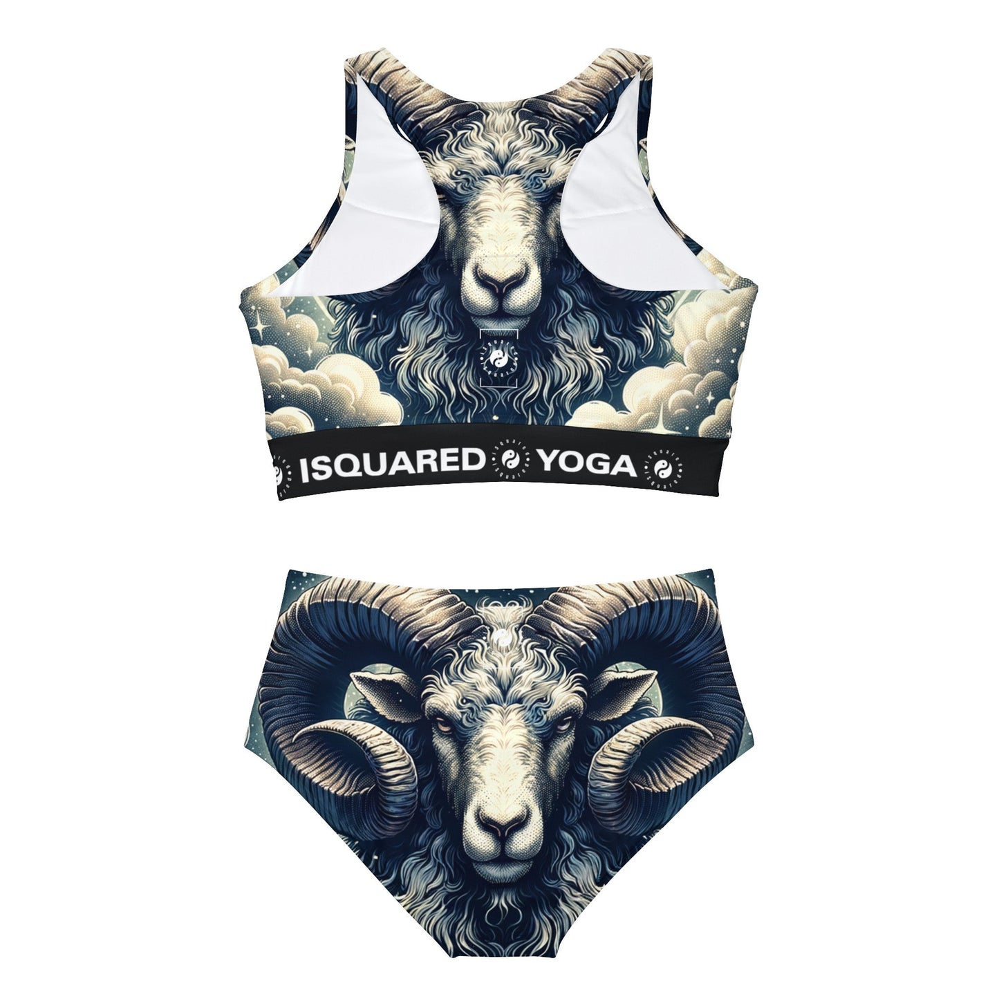 "Celestial Ram Ascendant" - Hot Yoga Bikini Set - iSquaredYoga