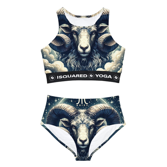 "Celestial Ram Ascendant" - Hot Yoga Bikini Set - iSquaredYoga