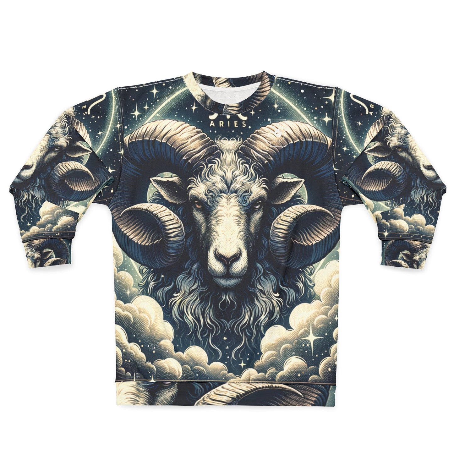 "Celestial Ram Ascendant" - Unisex Sweatshirt - iSquaredYoga