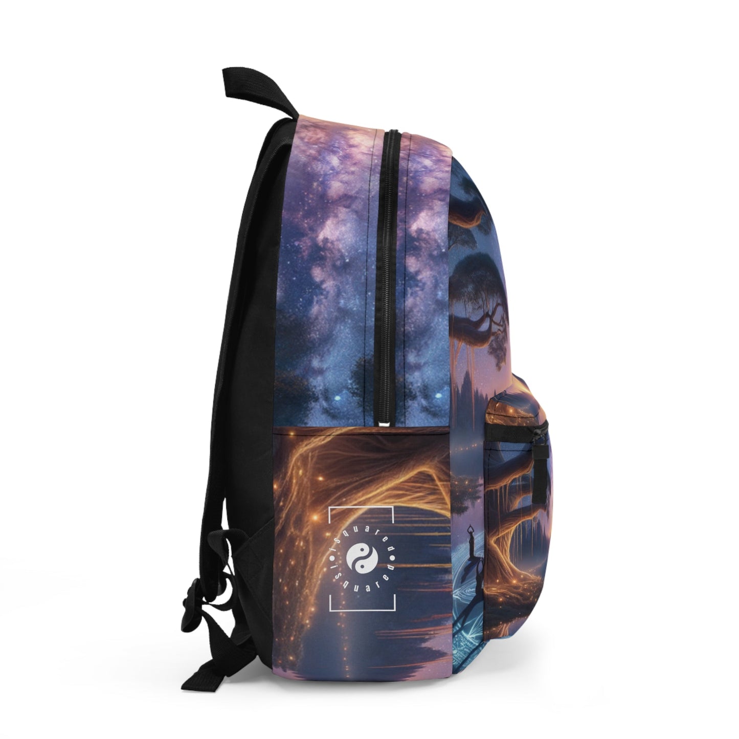 "Celestial Serenity: Mandala's Reflection" - Backpack - iSquaredYoga