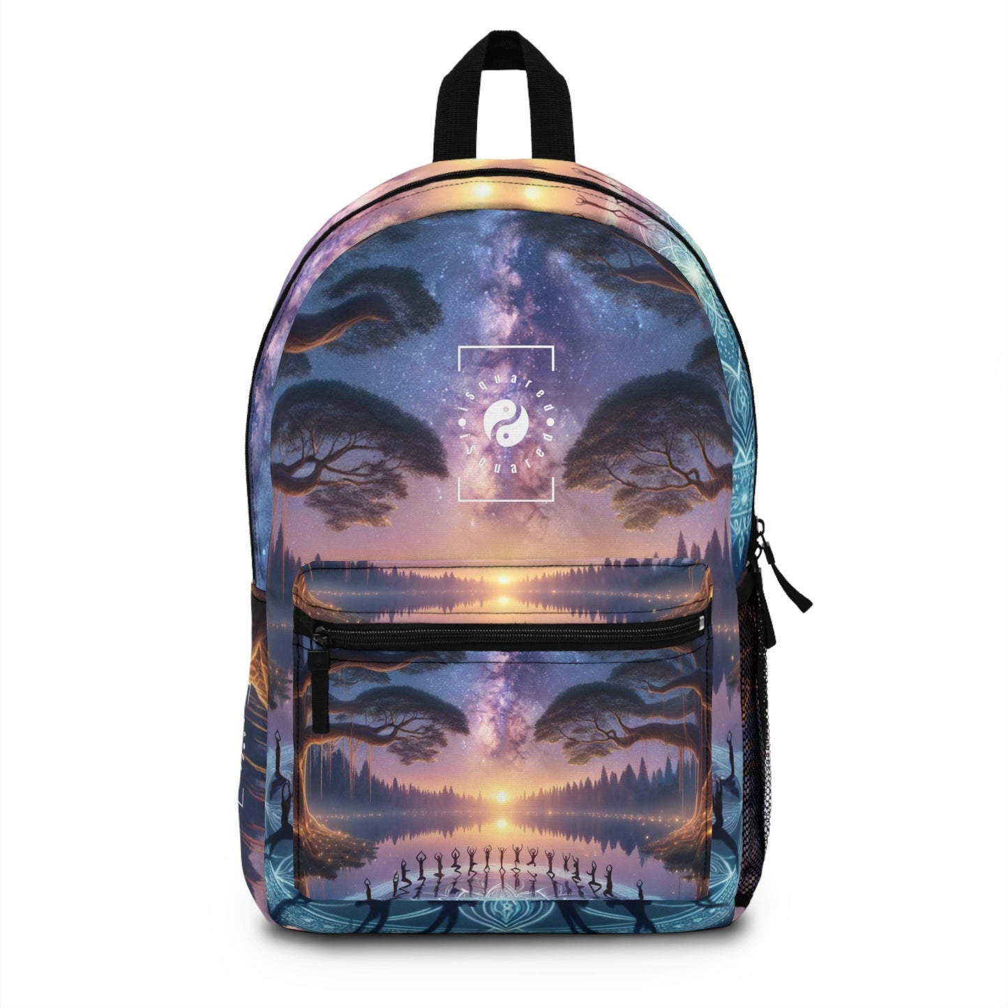 "Celestial Serenity: Mandala's Reflection" - Backpack - iSquaredYoga