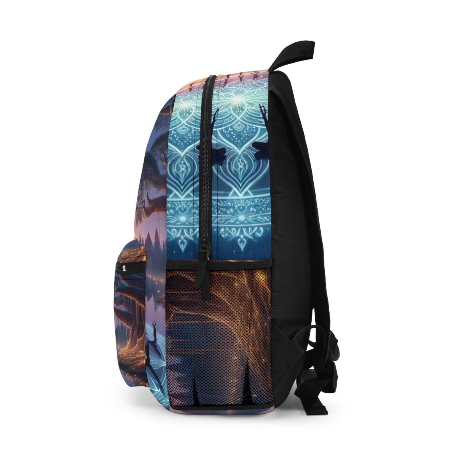 "Celestial Serenity: Mandala's Reflection" - Backpack - iSquaredYoga