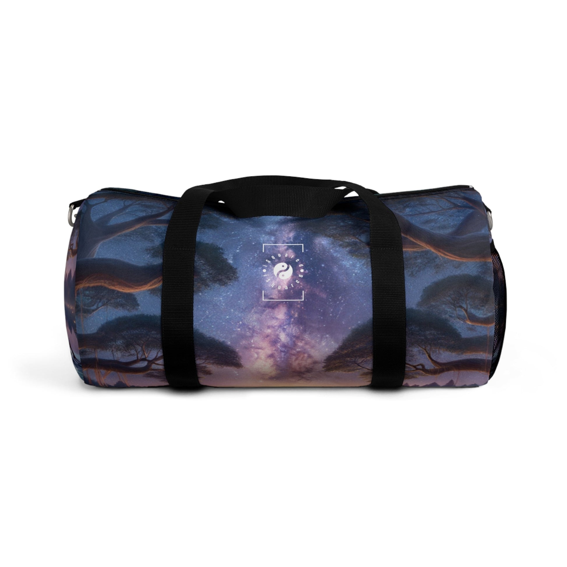 "Celestial Serenity: Mandala's Reflection" - Duffle Bag - iSquaredYoga