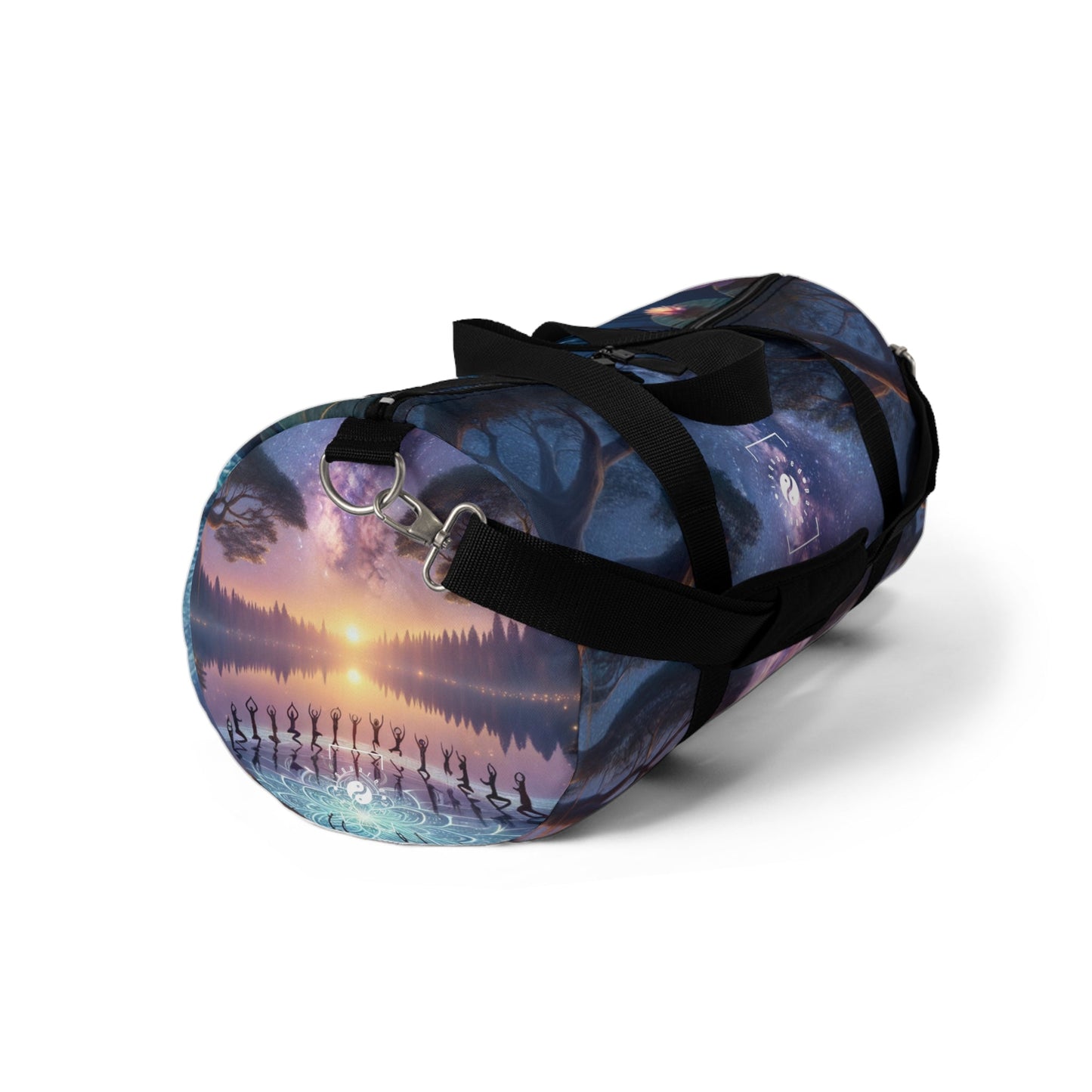 "Celestial Serenity: Mandala's Reflection" - Duffle Bag - iSquaredYoga