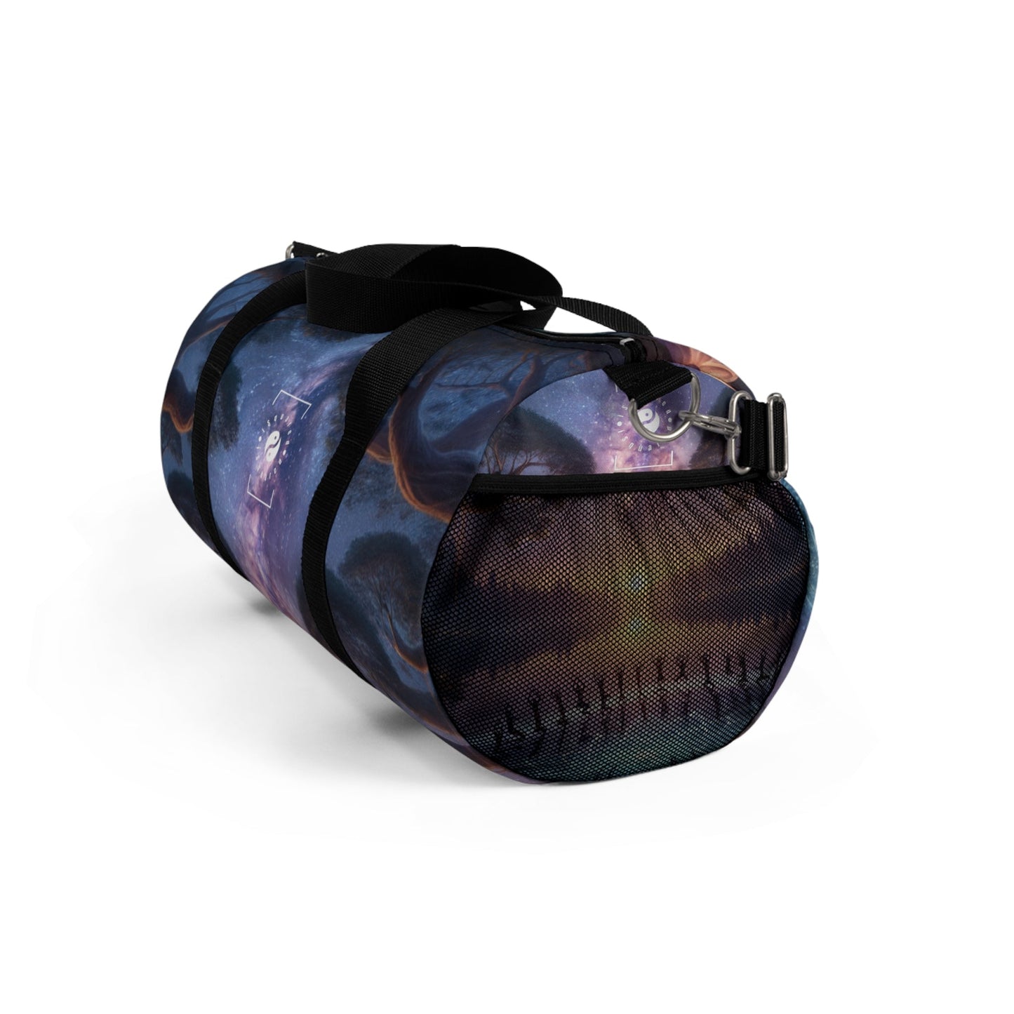 "Celestial Serenity: Mandala's Reflection" - Duffle Bag - iSquaredYoga