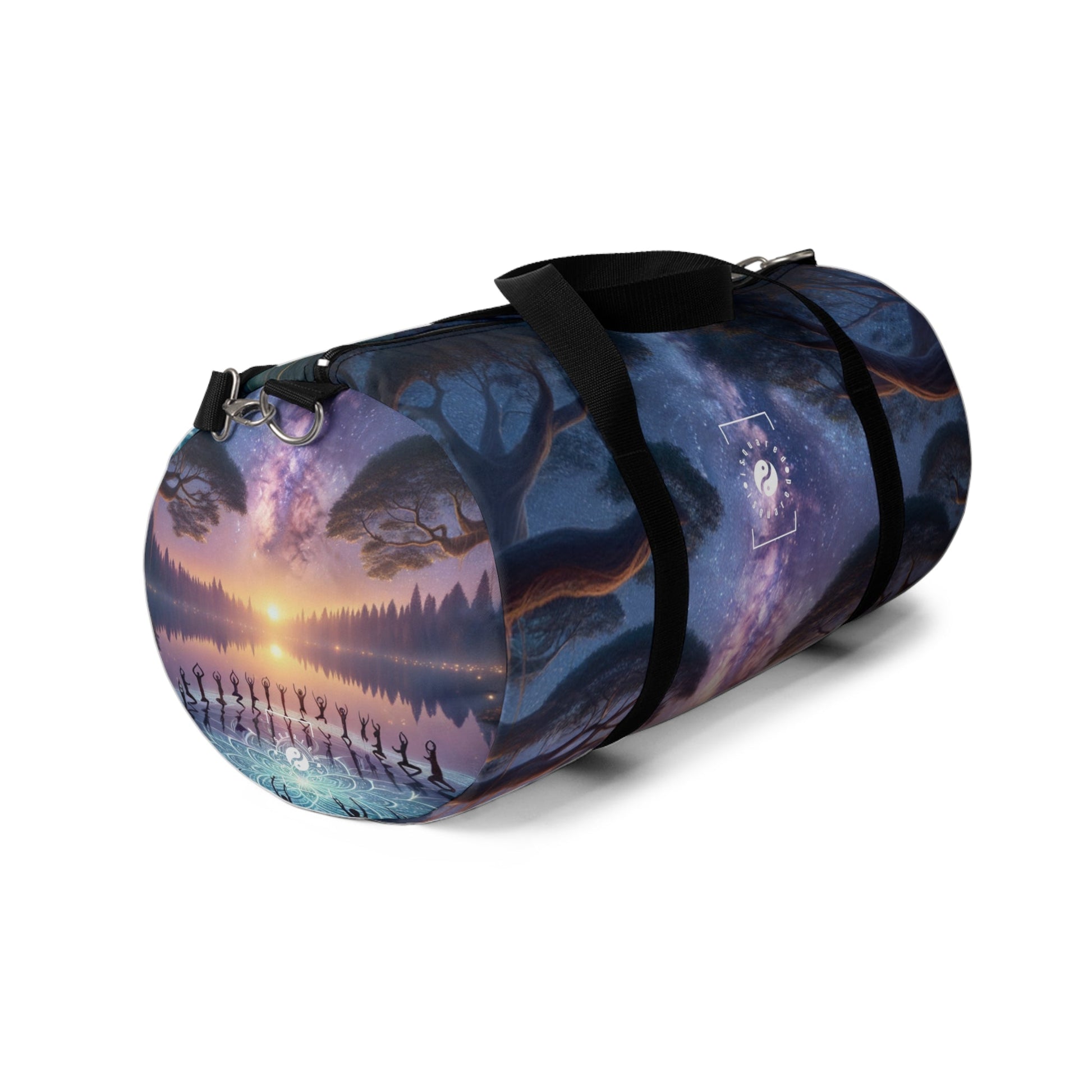 "Celestial Serenity: Mandala's Reflection" - Duffle Bag - iSquaredYoga