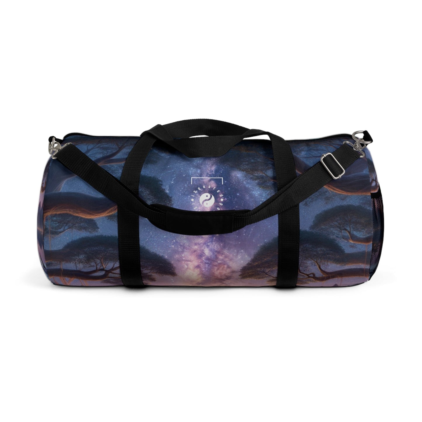 "Celestial Serenity: Mandala's Reflection" - Duffle Bag - iSquaredYoga