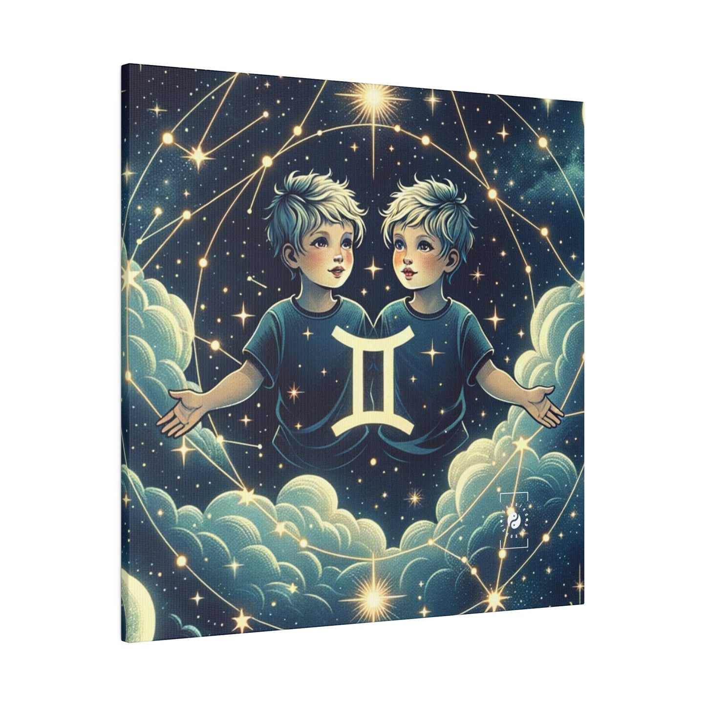 "Celestial Twinfinity" - Art Print Canvas - iSquaredYoga