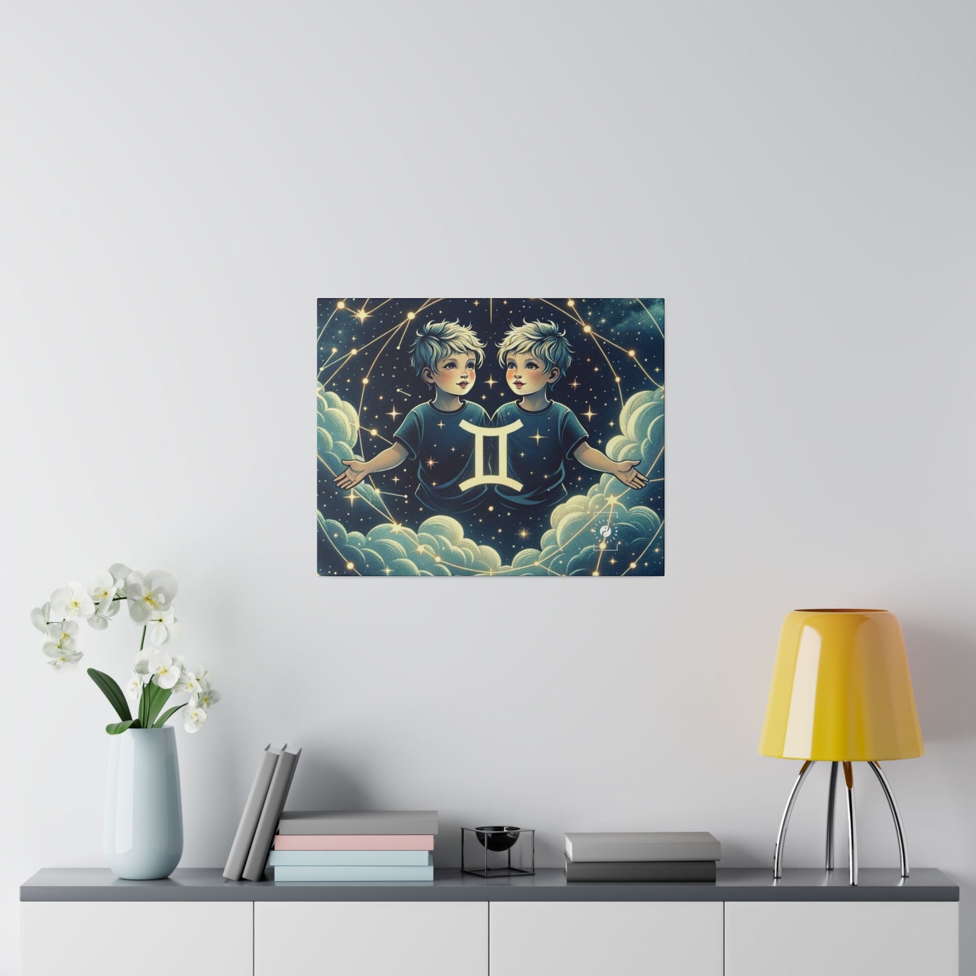 "Celestial Twinfinity" - Art Print Canvas - iSquaredYoga