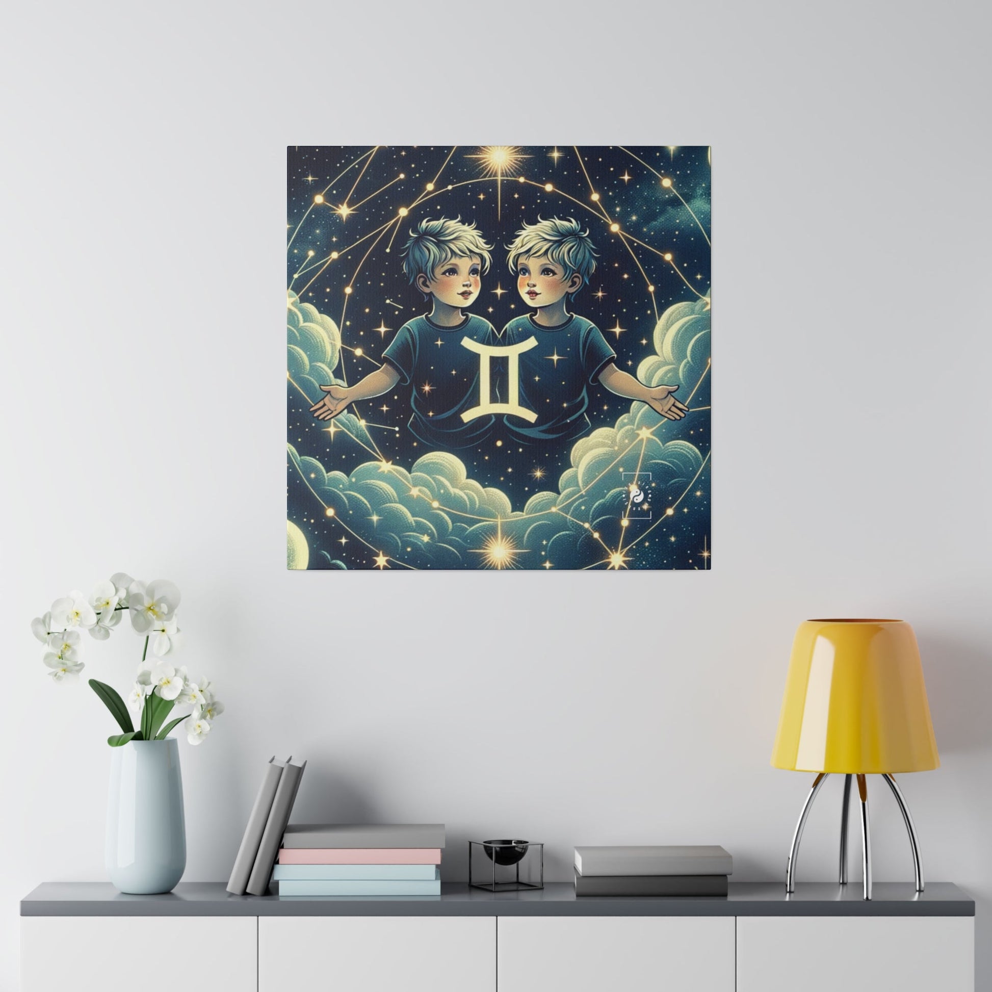 "Celestial Twinfinity" - Art Print Canvas - iSquaredYoga