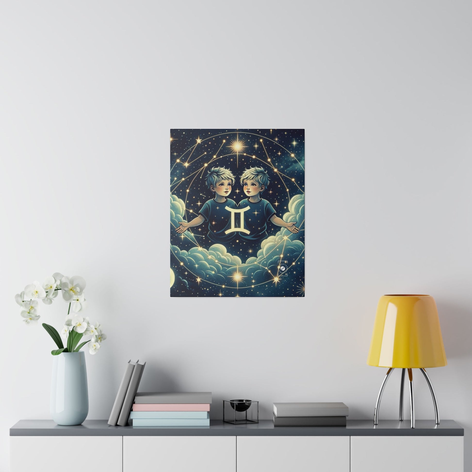 "Celestial Twinfinity" - Art Print Canvas - iSquaredYoga