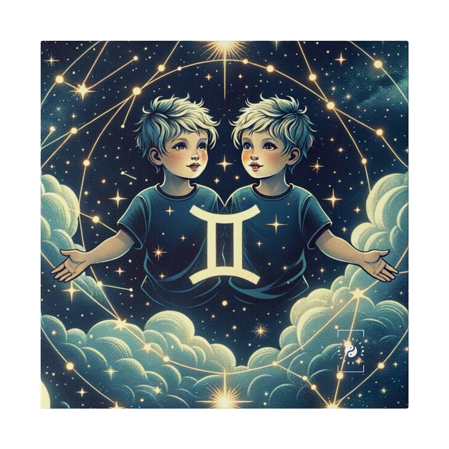 "Celestial Twinfinity" - Art Print Canvas - iSquaredYoga