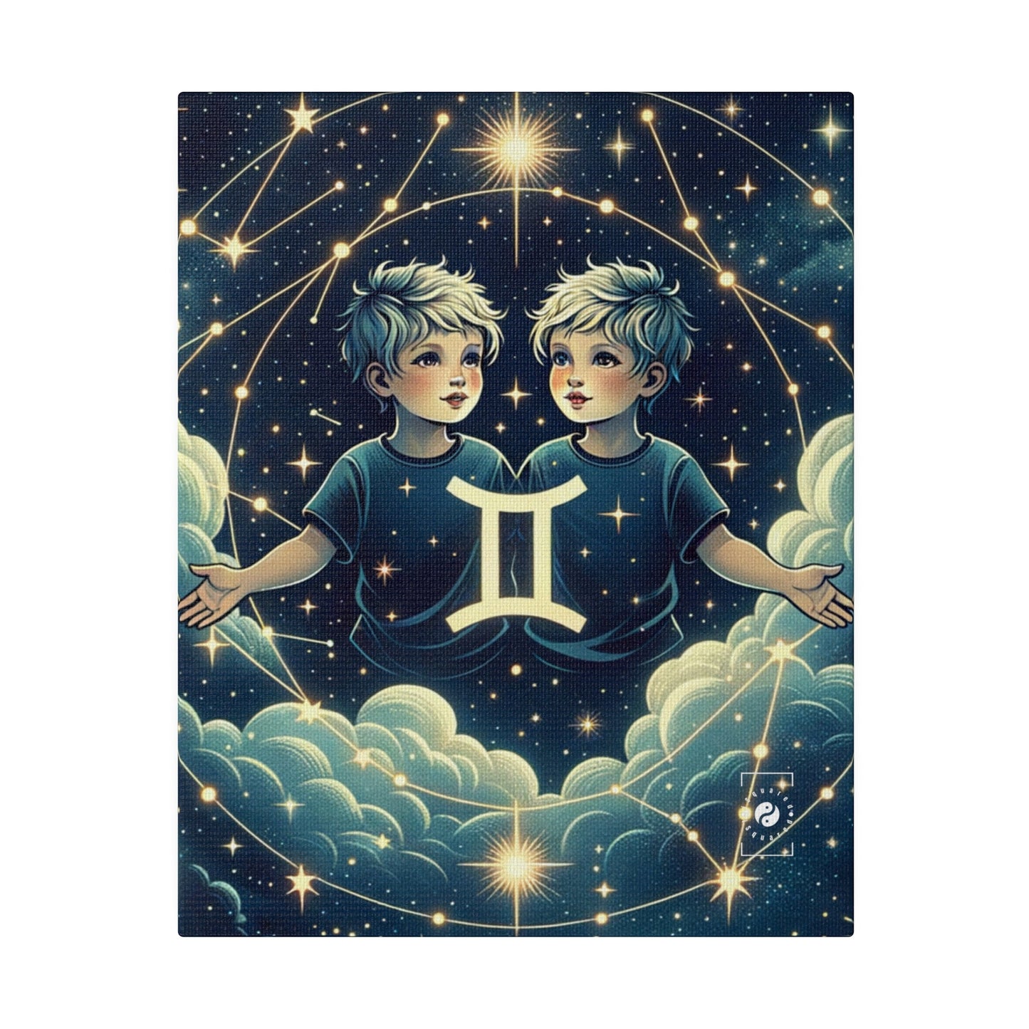 "Celestial Twinfinity" - Art Print Canvas - iSquaredYoga