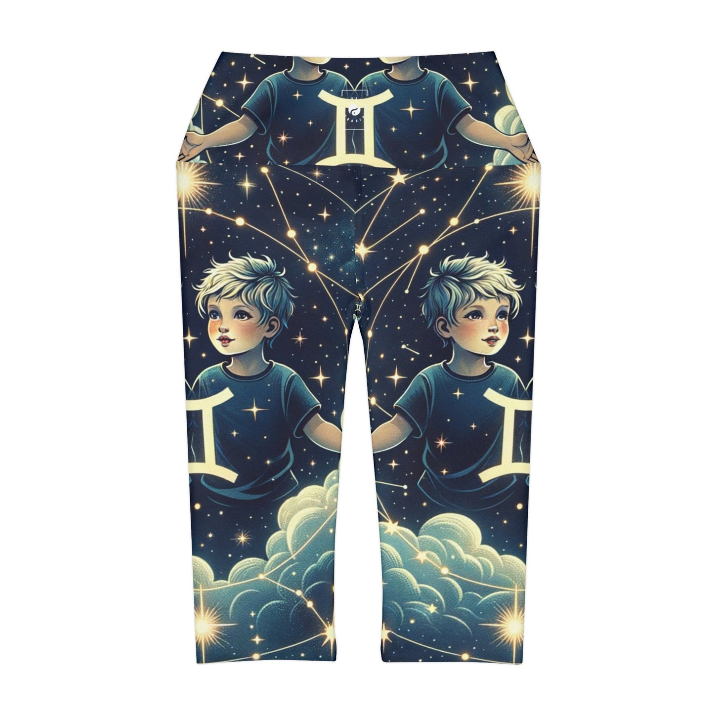 "Celestial Twinfinity" - High Waisted Capri Leggings - iSquaredYoga