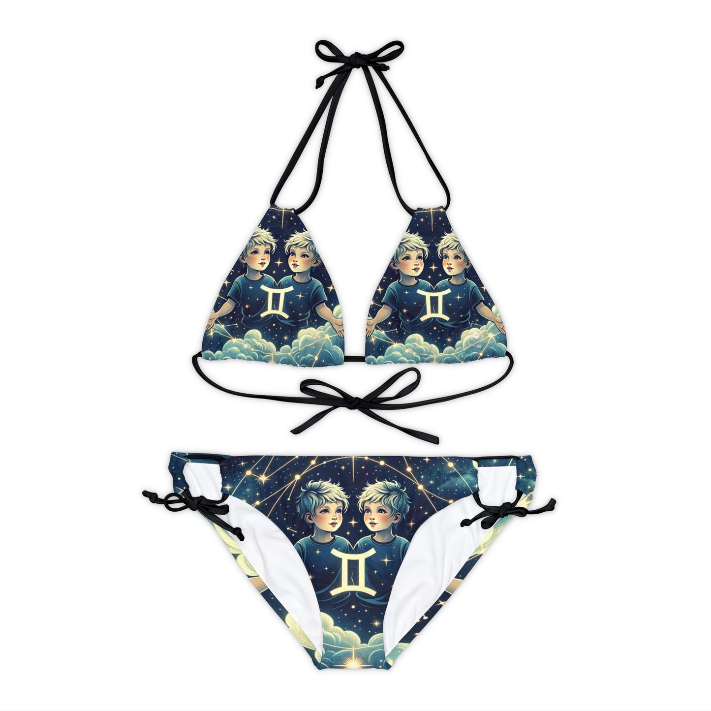 "Celestial Twinfinity" - Lace - up Bikini Set - iSquaredYoga