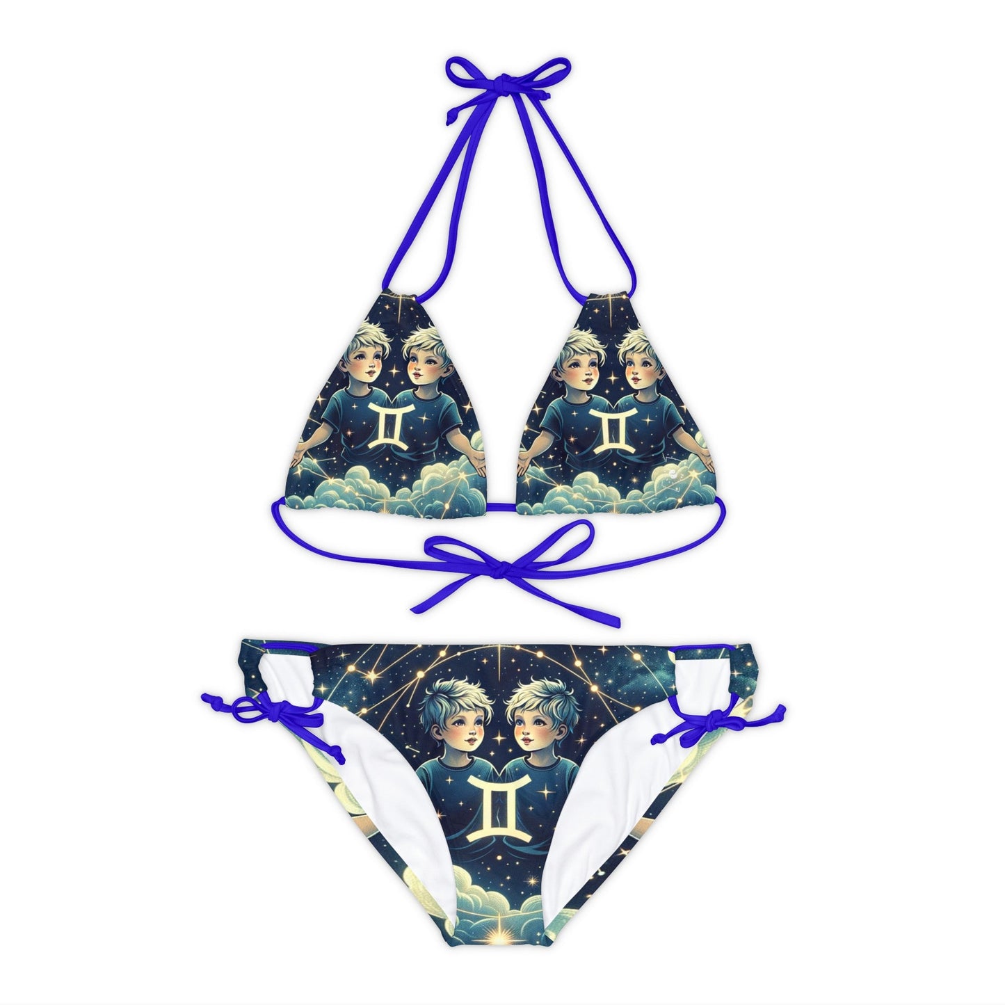 "Celestial Twinfinity" - Lace - up Bikini Set - iSquaredYoga