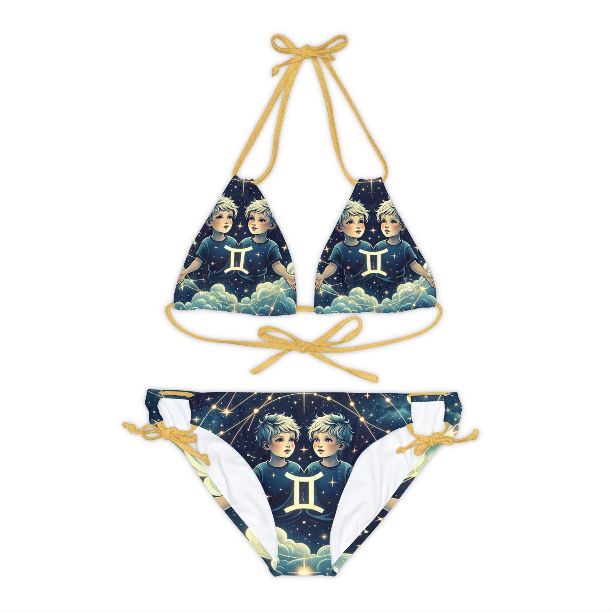 "Celestial Twinfinity" - Lace - up Bikini Set - iSquaredYoga