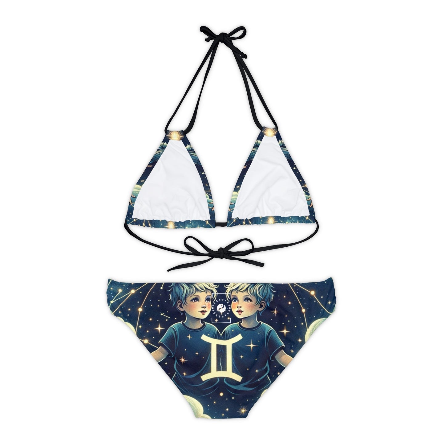 "Celestial Twinfinity" - Lace - up Bikini Set - iSquaredYoga