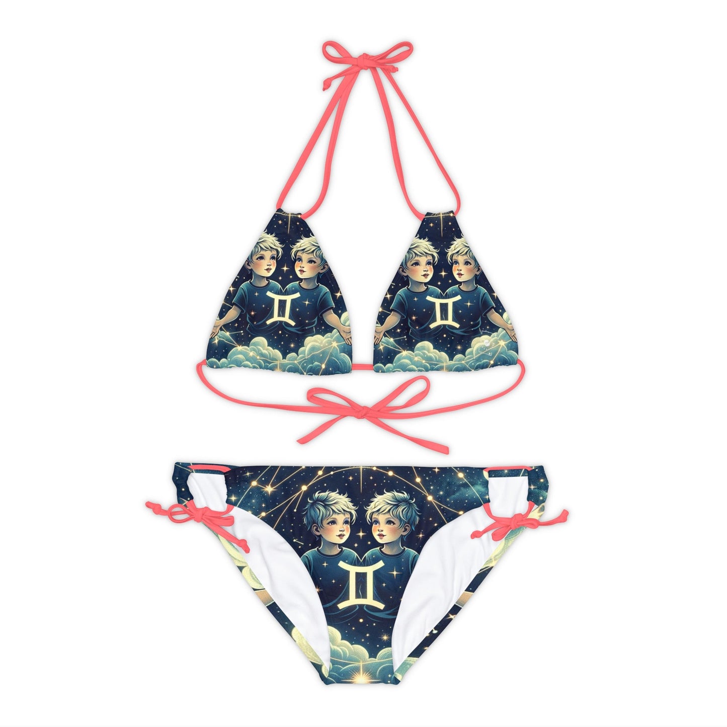 "Celestial Twinfinity" - Lace - up Bikini Set - iSquaredYoga