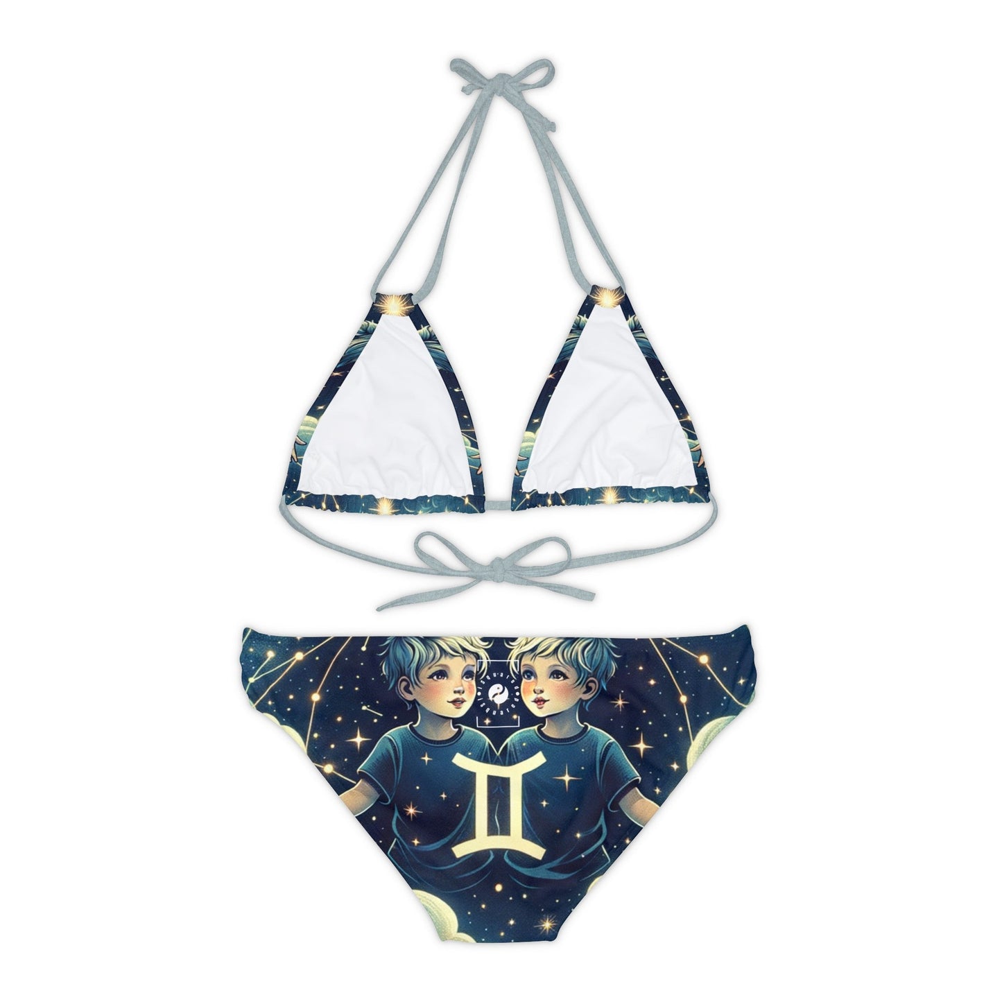 "Celestial Twinfinity" - Lace - up Bikini Set - iSquaredYoga