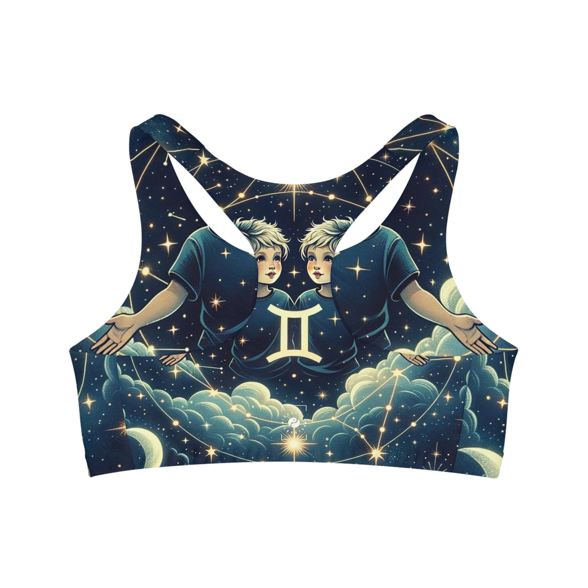 "Celestial Twinfinity" - Seamless Sports Bra - iSquaredYoga