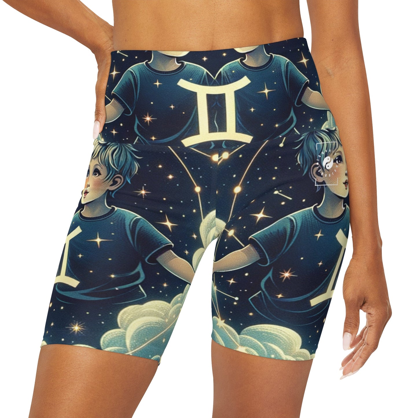 "Celestial Twinfinity" - shorts - iSquaredYoga