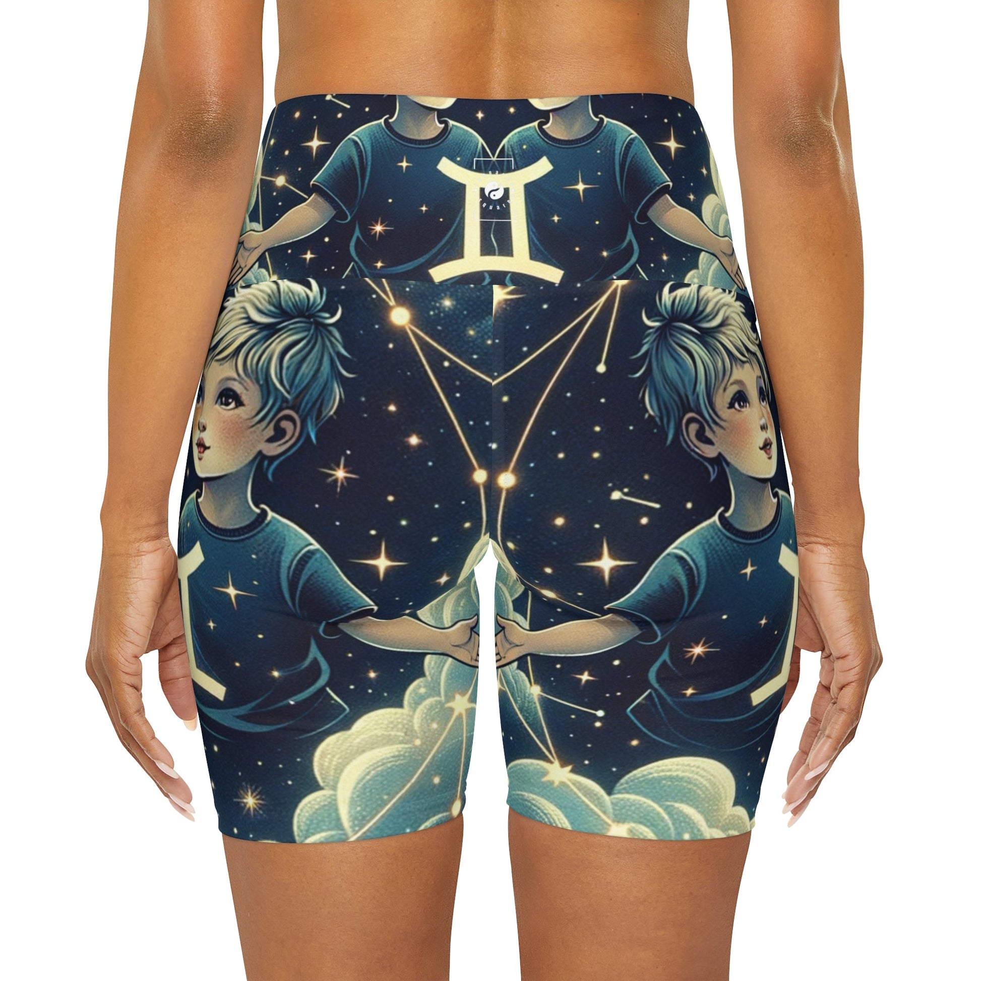 "Celestial Twinfinity" - shorts - iSquaredYoga