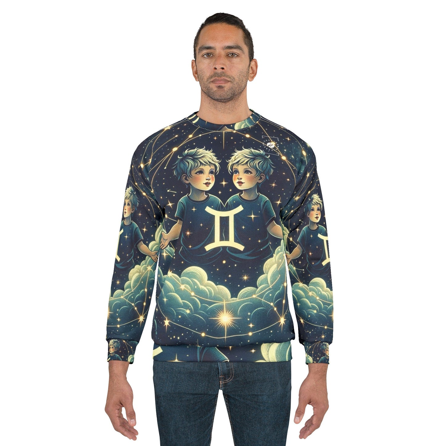 "Celestial Twinfinity" - Unisex Sweatshirt - iSquaredYoga