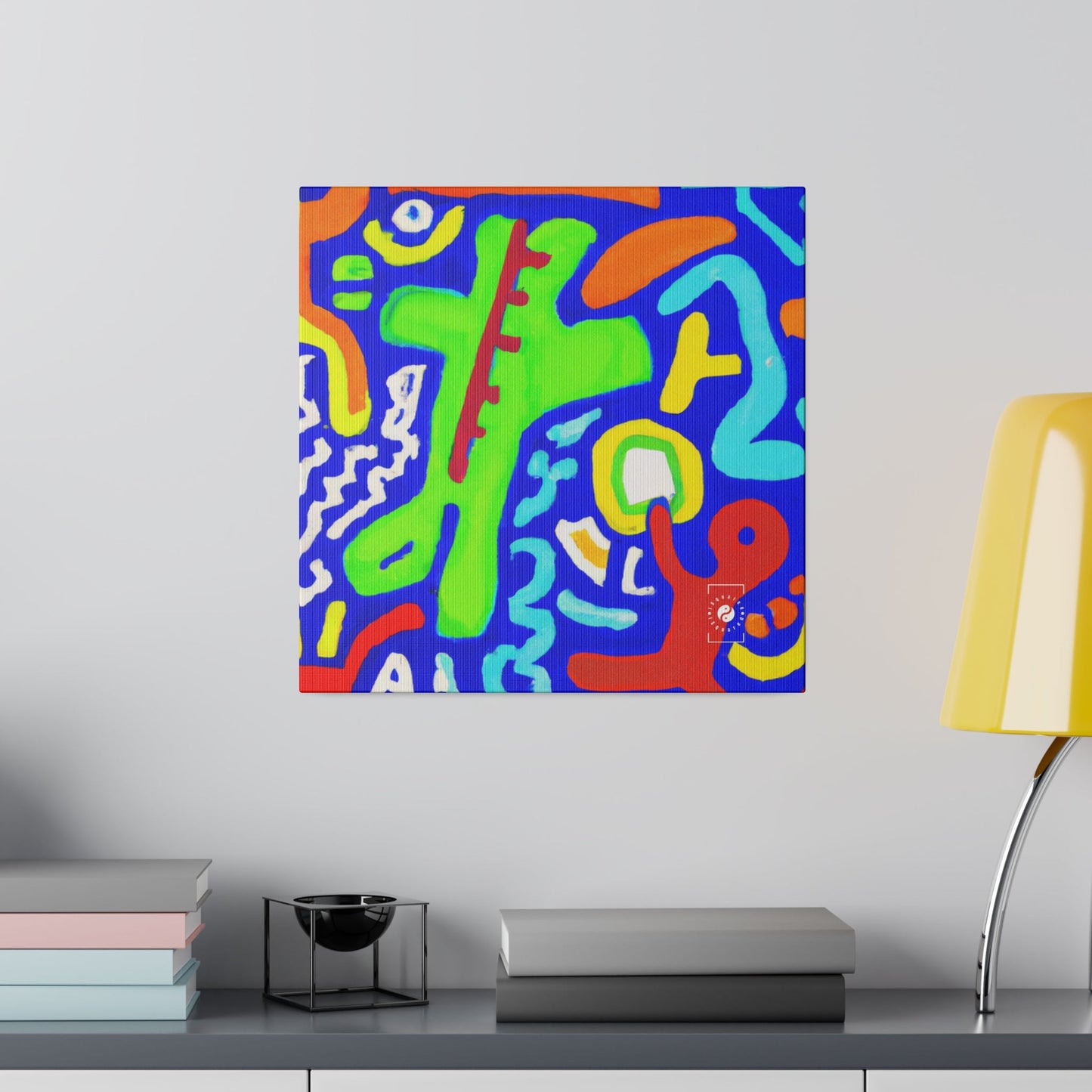 "Chroma Glyphe Symphony" - Art Print Canvas - iSquaredYoga