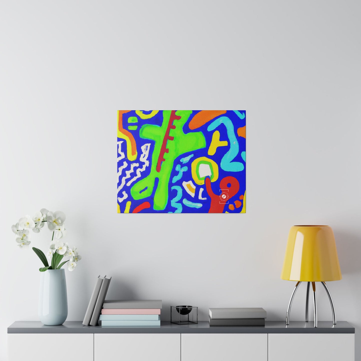 "Chroma Glyphe Symphony" - Art Print Canvas - iSquaredYoga