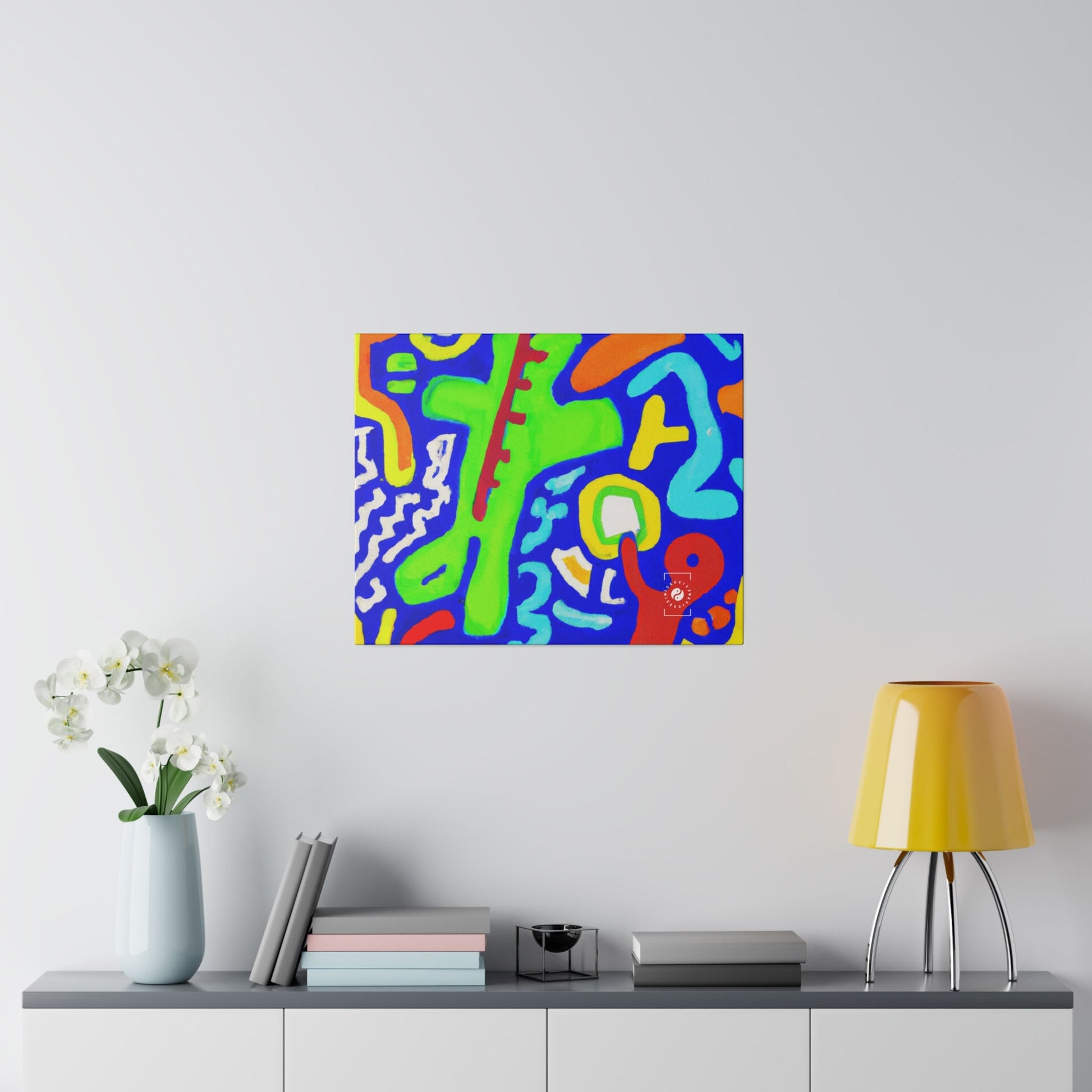 "Chroma Glyphe Symphony" - Art Print Canvas - iSquaredYoga