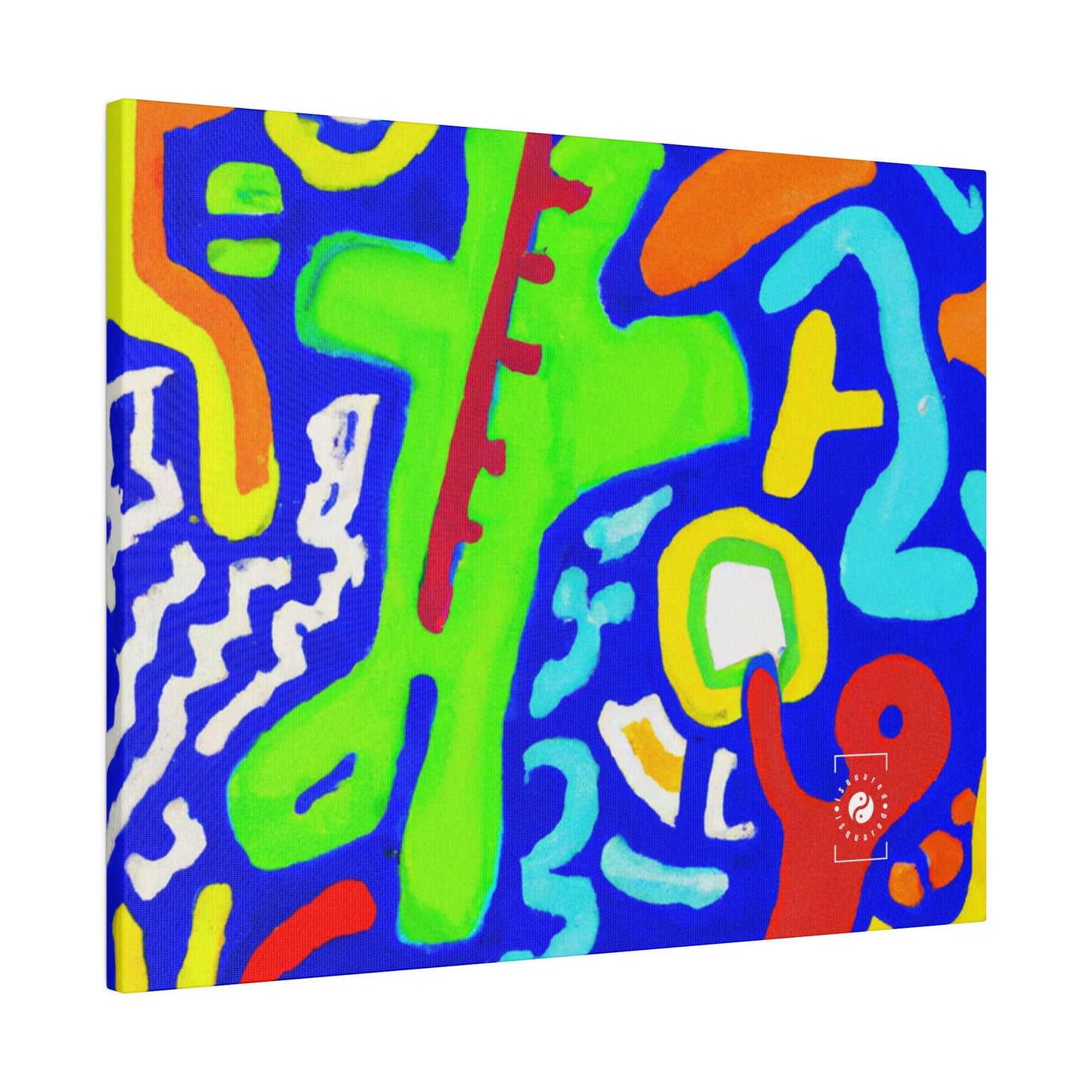 "Chroma Glyphe Symphony" - Art Print Canvas - iSquaredYoga