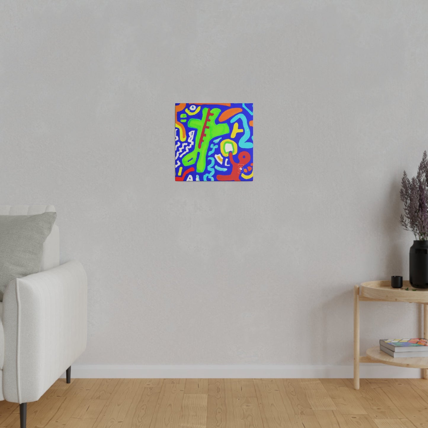 "Chroma Glyphe Symphony" - Art Print Canvas - iSquaredYoga