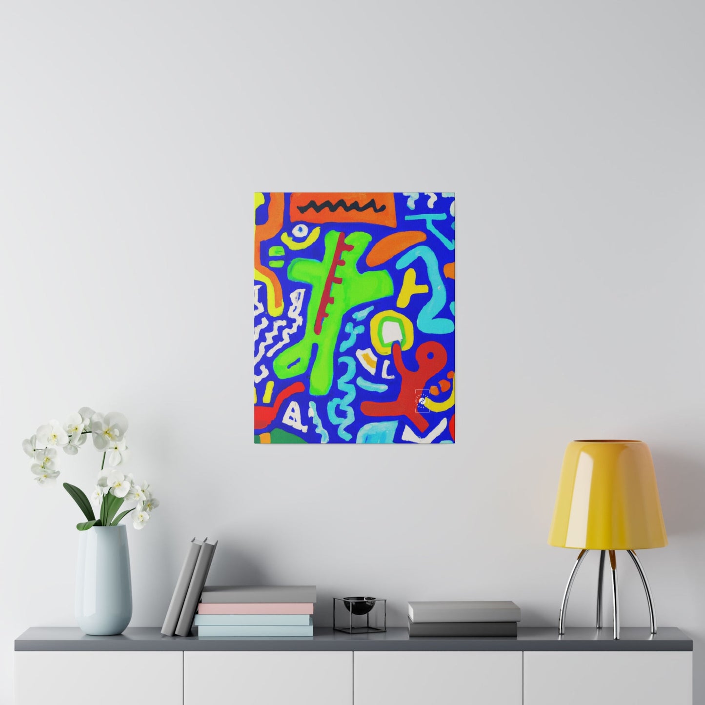 "Chroma Glyphe Symphony" - Art Print Canvas - iSquaredYoga