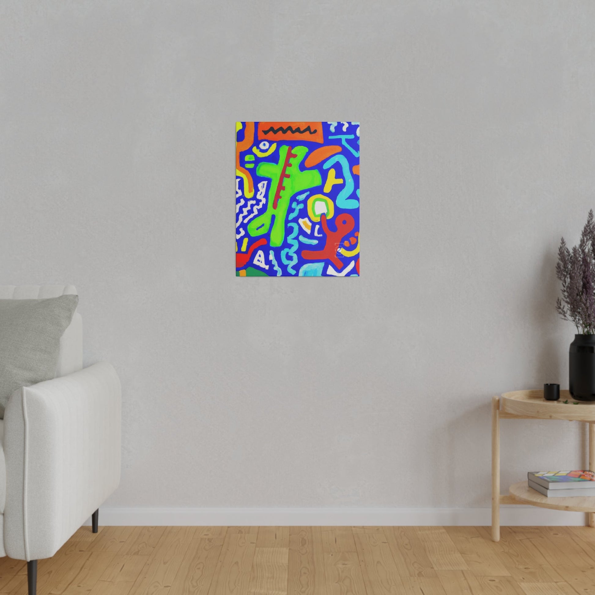 "Chroma Glyphe Symphony" - Art Print Canvas - iSquaredYoga