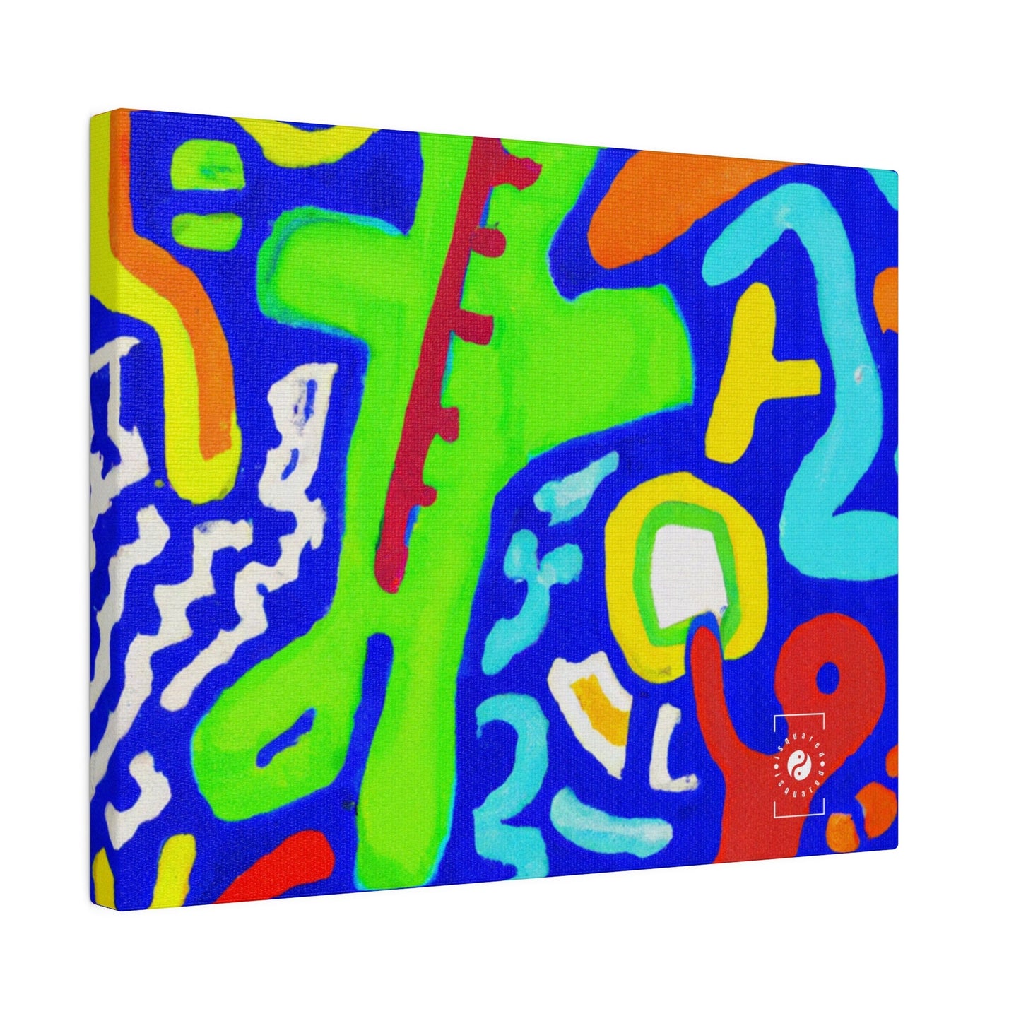 "Chroma Glyphe Symphony" - Art Print Canvas - iSquaredYoga