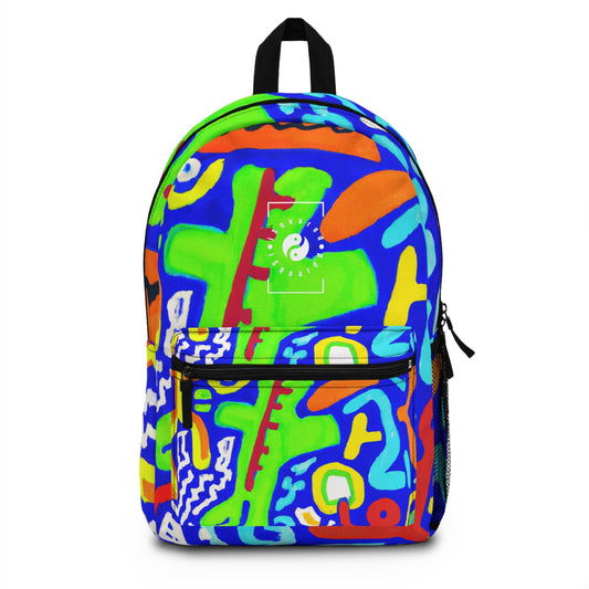 "Chroma Glyphe Symphony" - Backpack - iSquaredYoga