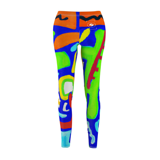 "Chroma Glyphe Symphony" - Casual Leggings - iSquaredYoga