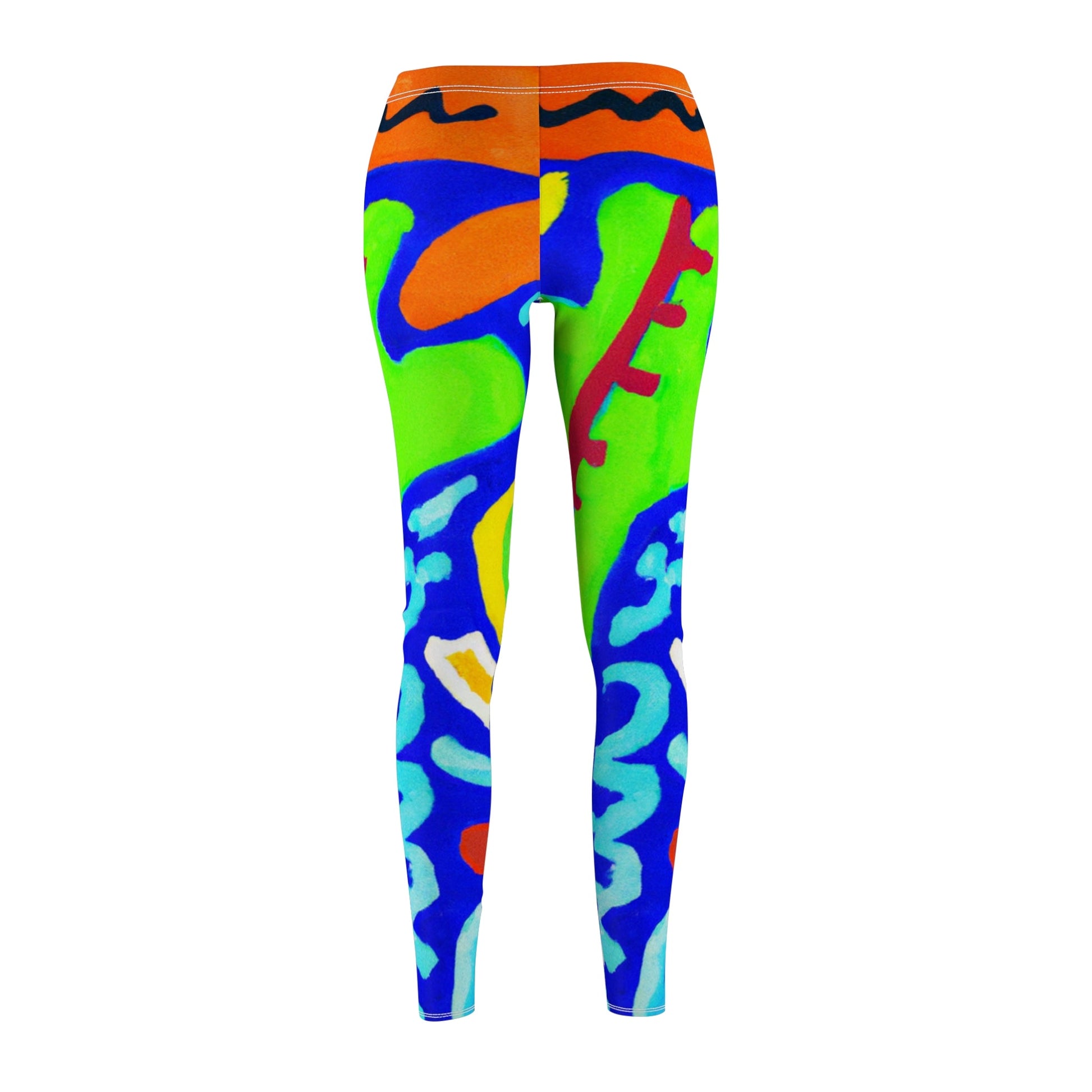 "Chroma Glyphe Symphony" - Casual Leggings - iSquaredYoga