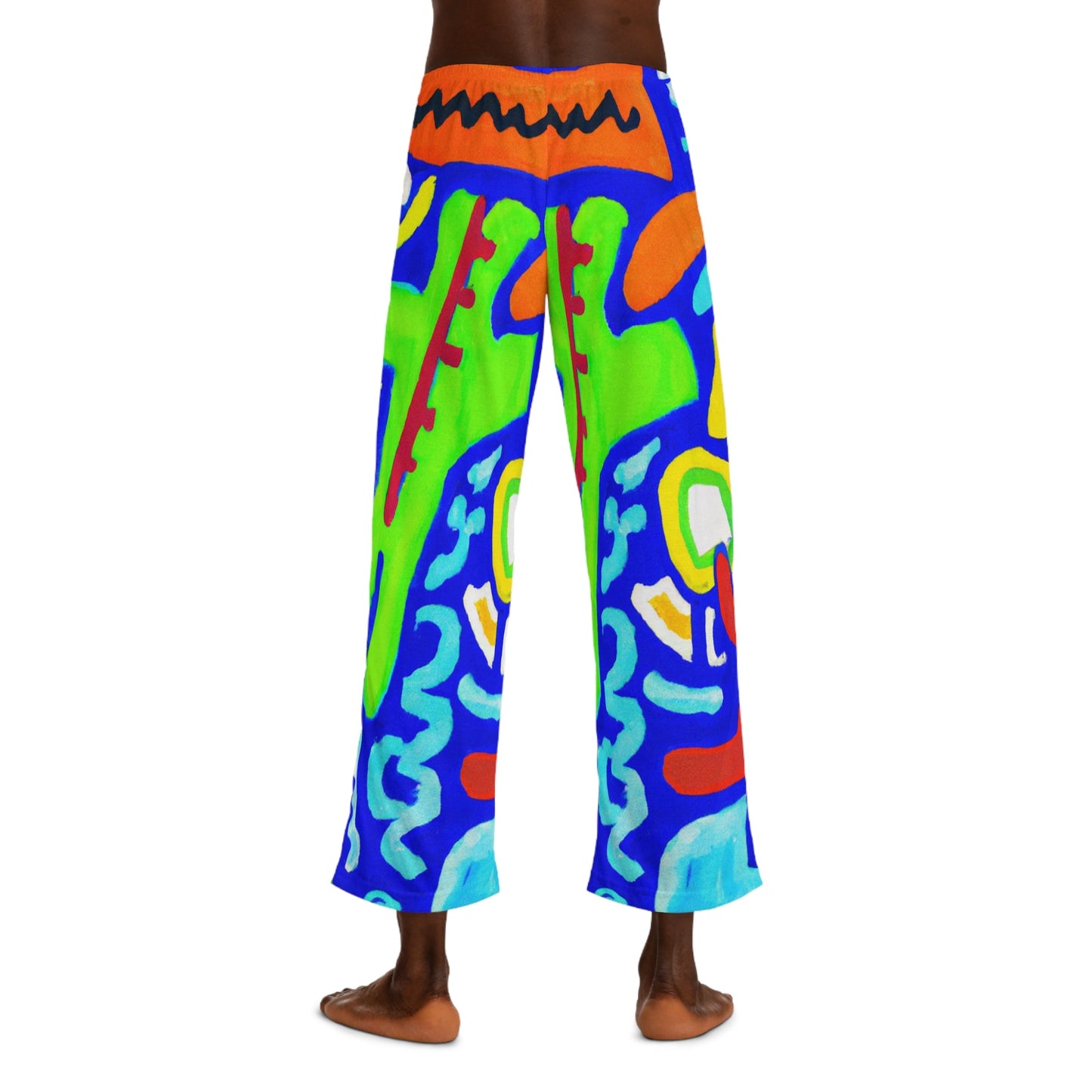 "Chroma Glyphe Symphony" - men's Lounge Pants - iSquaredYoga