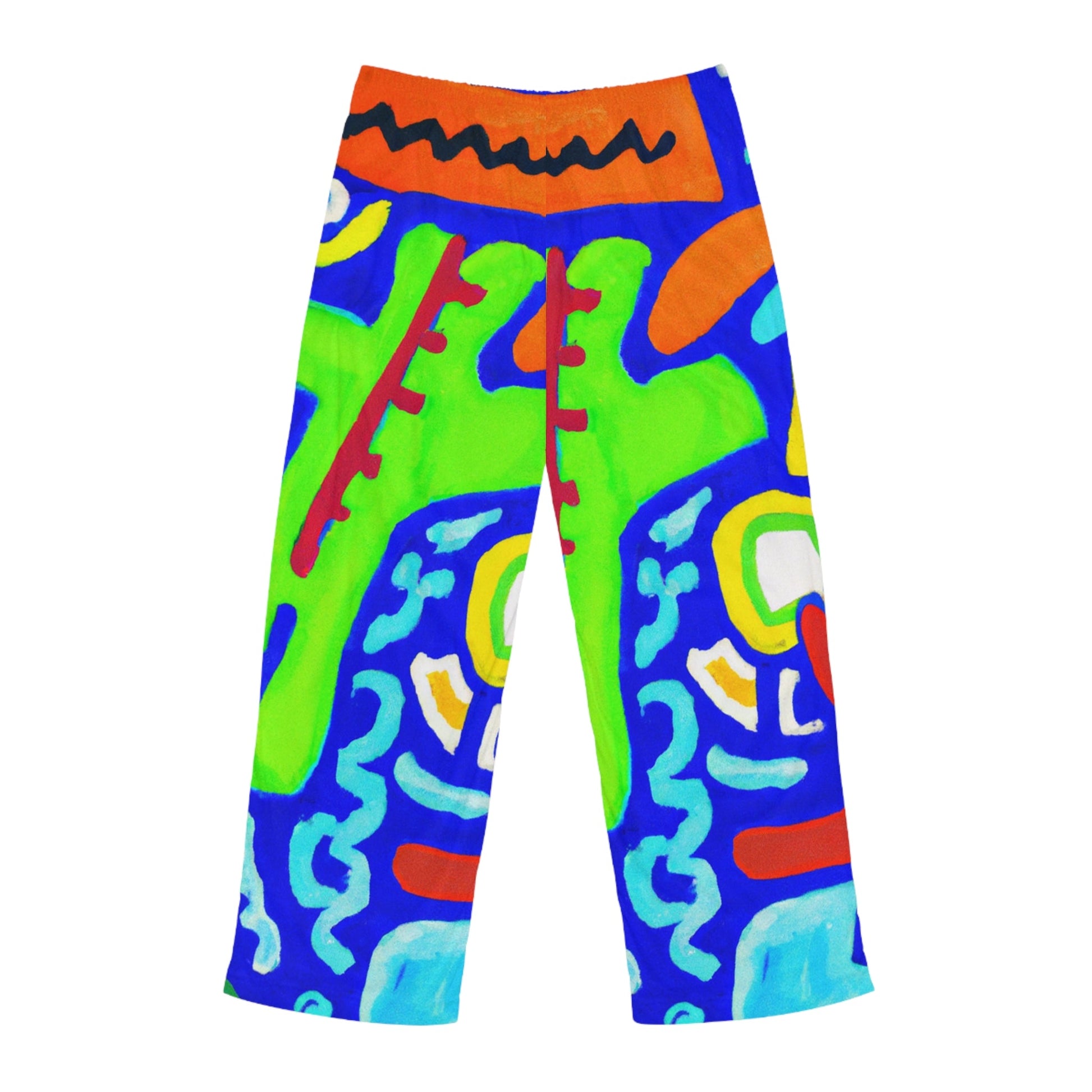 "Chroma Glyphe Symphony" - men's Lounge Pants - iSquaredYoga