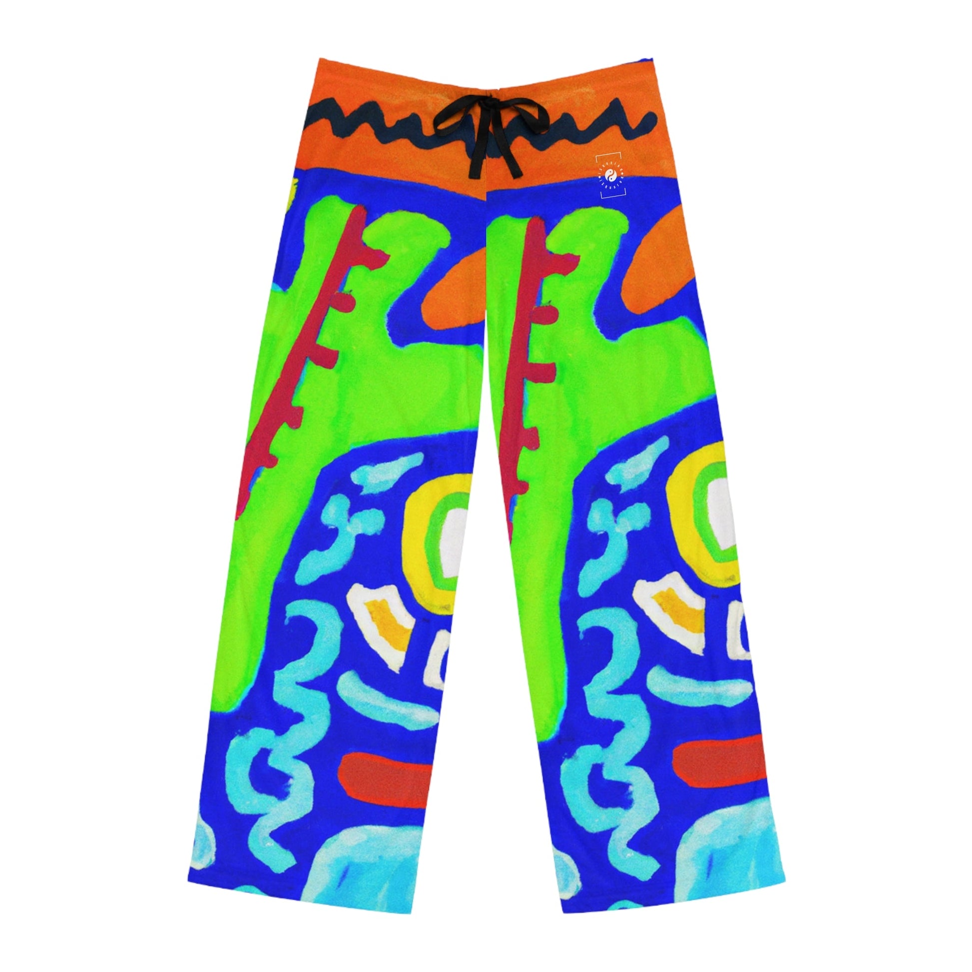 "Chroma Glyphe Symphony" - men's Lounge Pants - iSquaredYoga