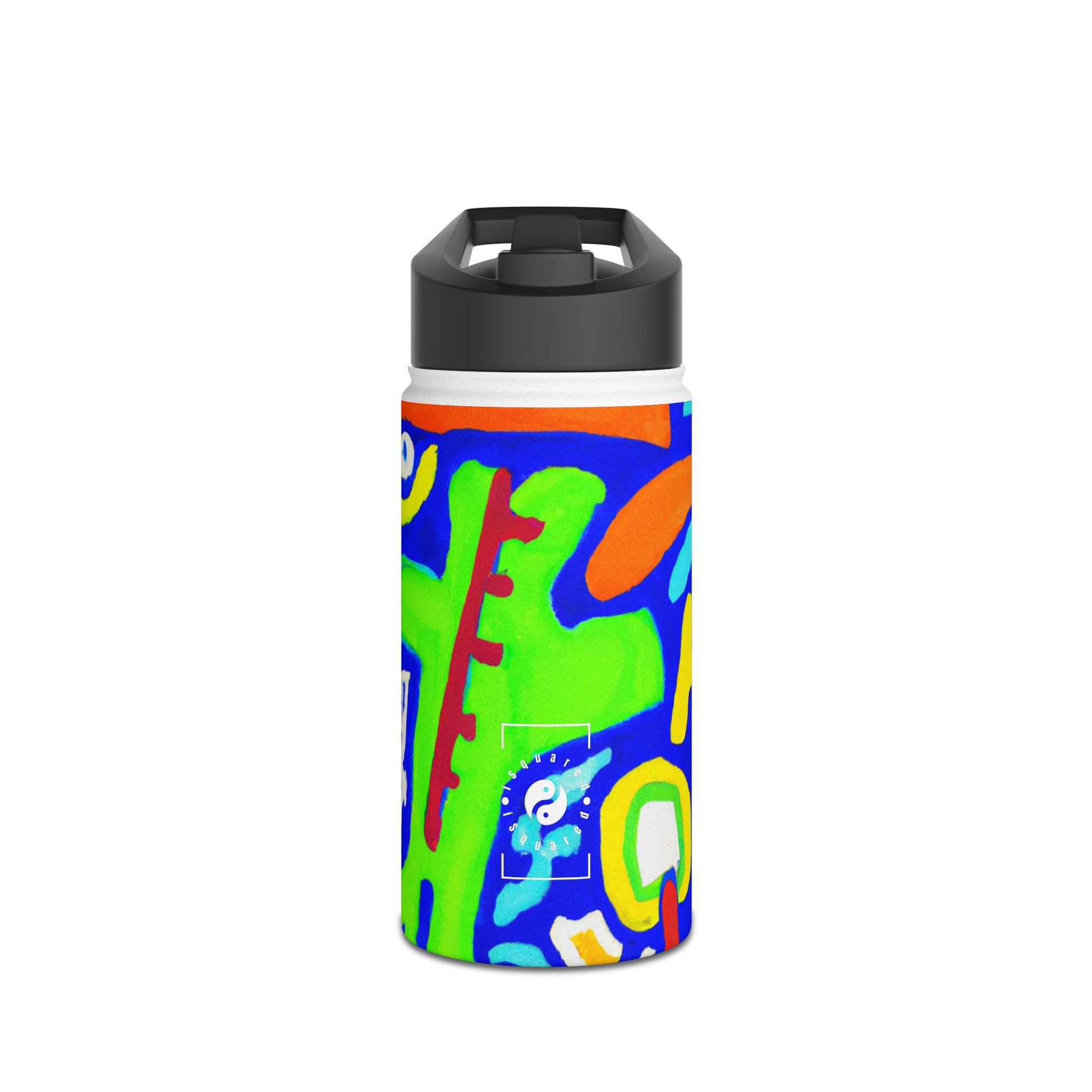 "Chroma Glyphe Symphony" - Water Bottle - iSquaredYoga