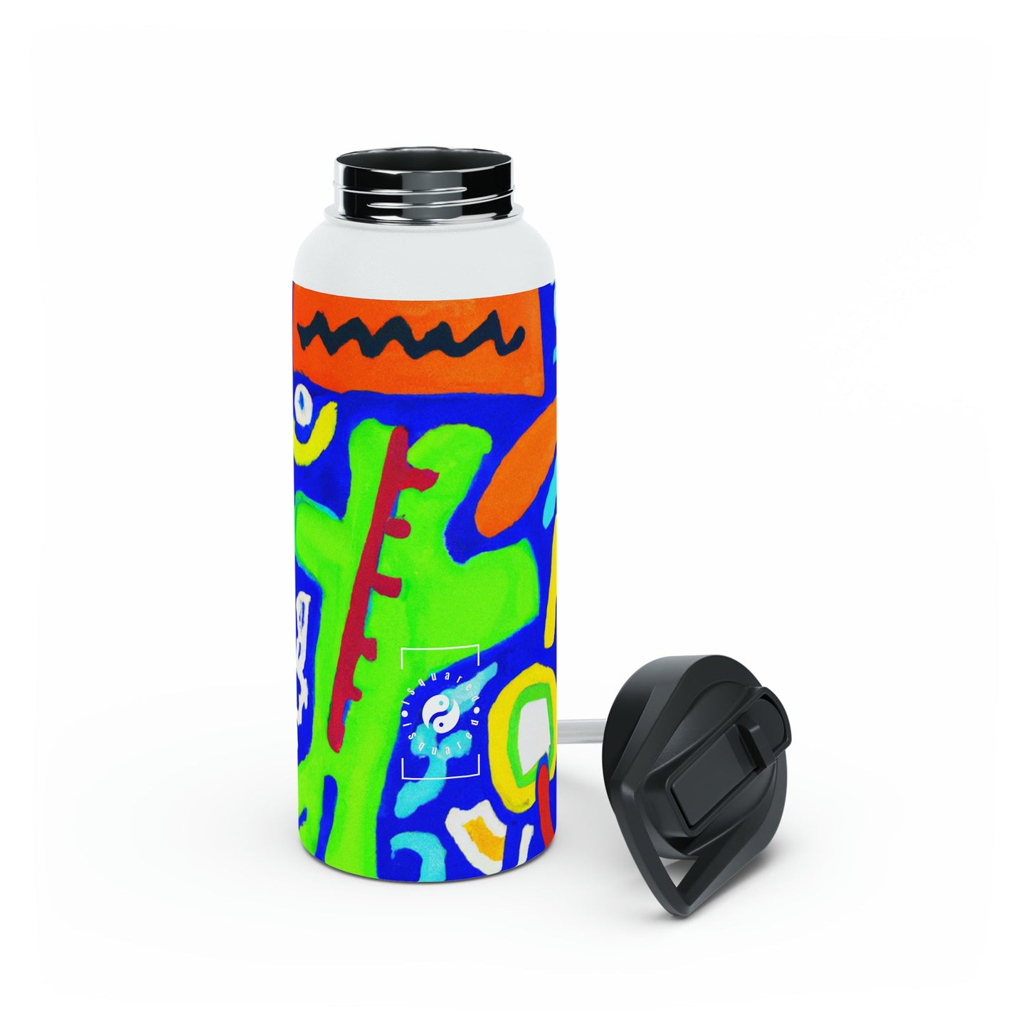 "Chroma Glyphe Symphony" - Water Bottle - iSquaredYoga